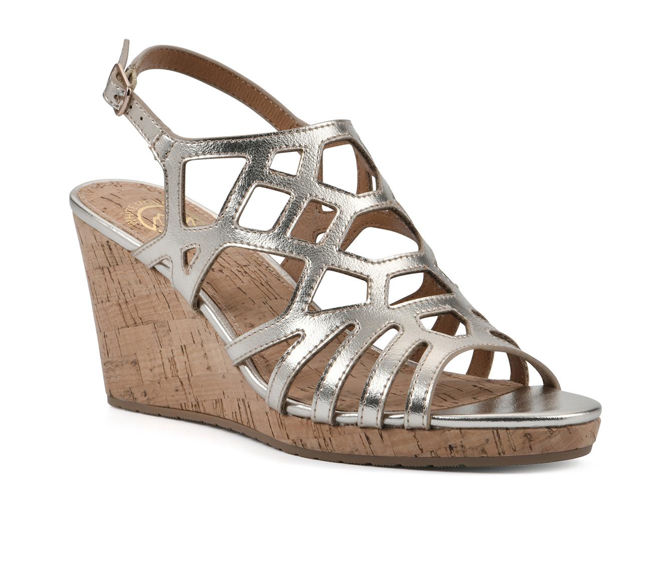 Women's White Mountain Flaming Wedge Sandals