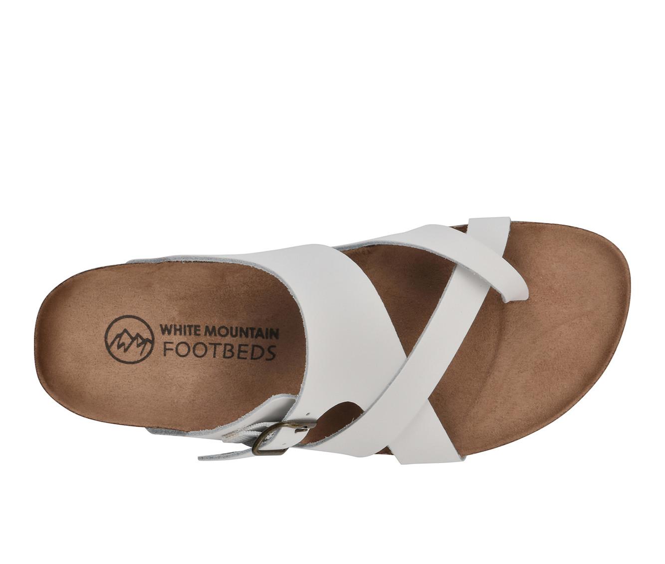 Women's White Mountain Graph Footbed Sandals