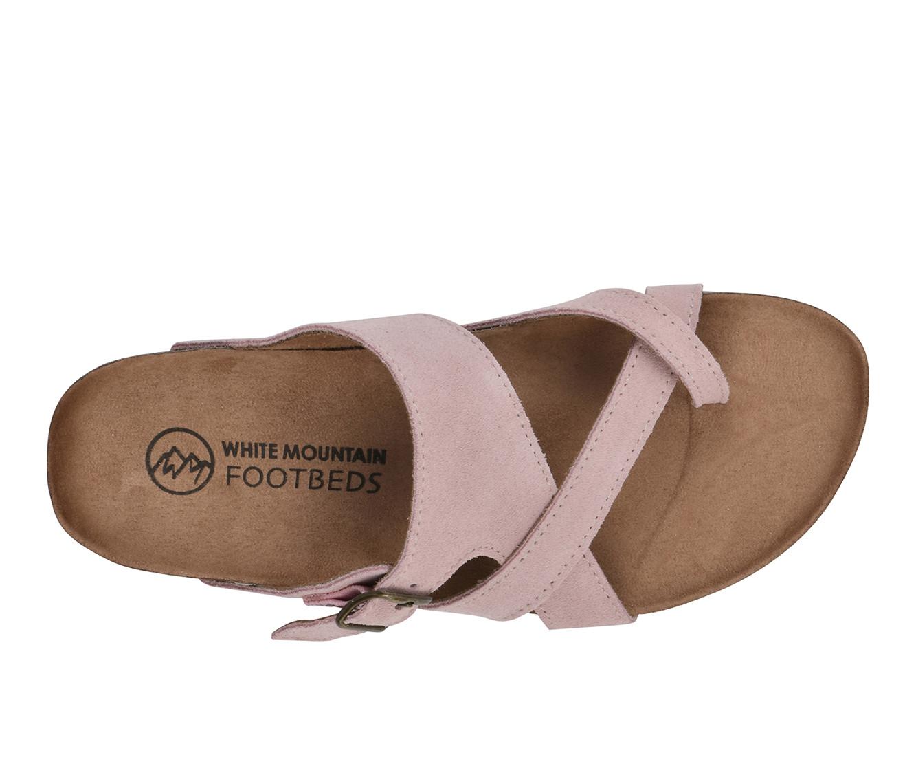 Women's White Mountain Graph Footbed Sandals