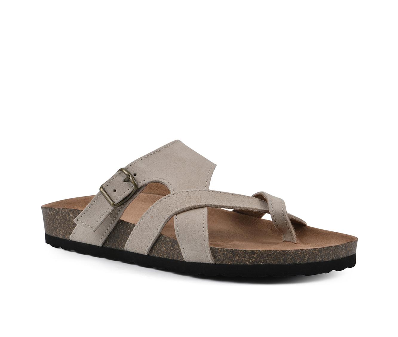 Women's White Mountain Graph Footbed Sandals