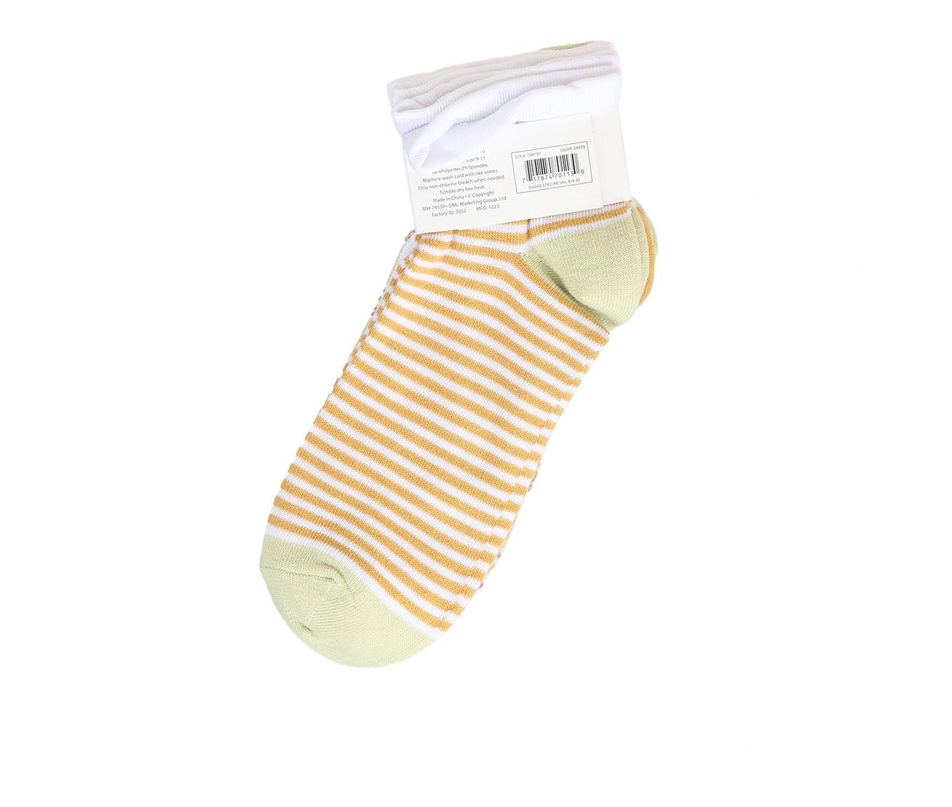 LEGALE 3PP AWNING STRIPE ANKLETS Socks