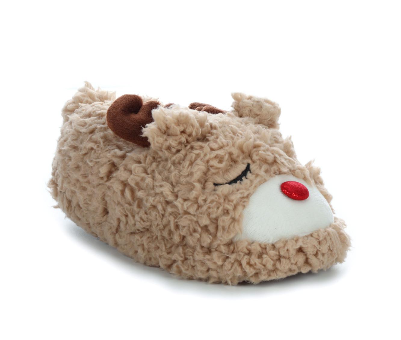 Dearfoams Toddler & Little Kid Reindeer Closed Back Slippers