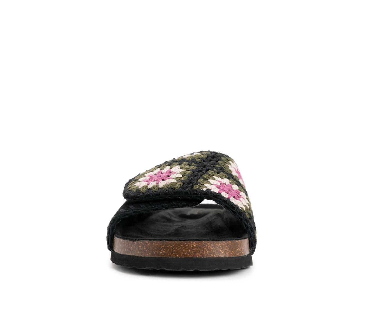Women's MUK LUKS Gigi Crochet Footbed Sandals