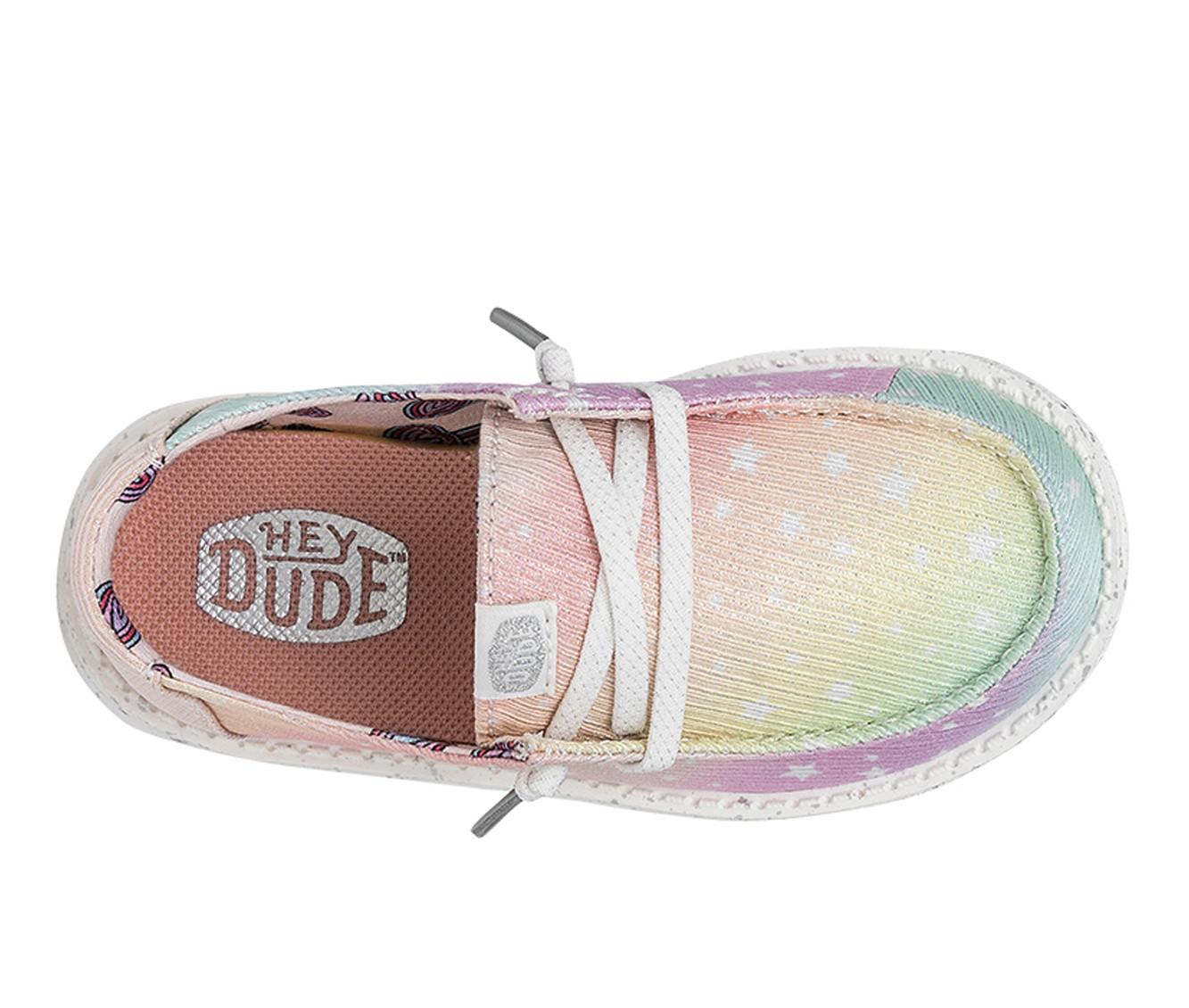 Girls' HEYDUDE Toddler Sparkle Star Casual Shoes