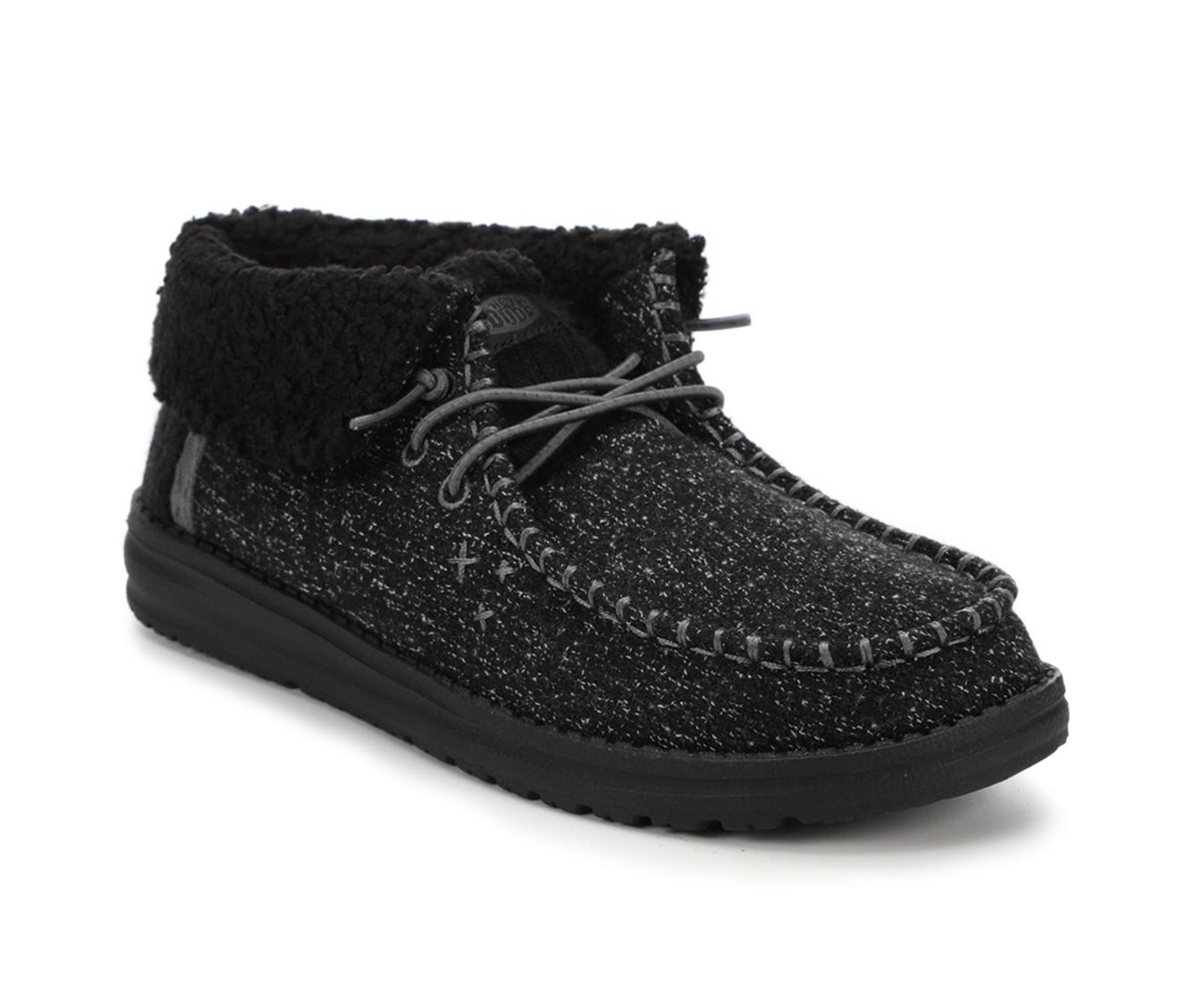 Hey Dude Shoes Wendy Fold Stitch Cozy Boot In Walnut Size 8