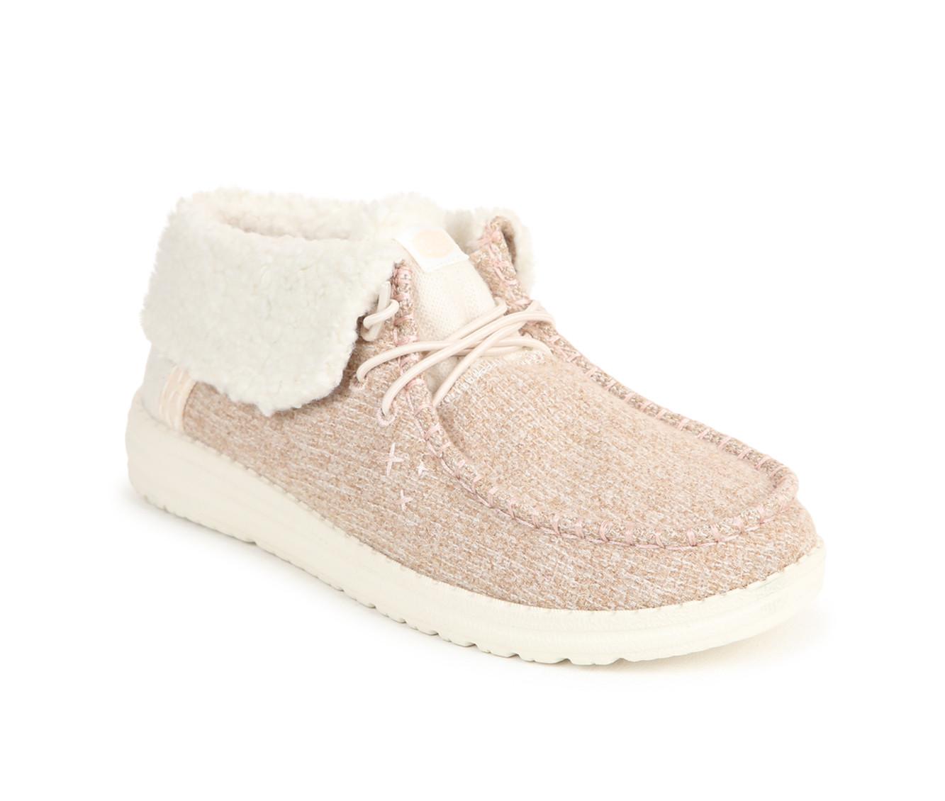 Women's HEYDUDE Wendy Fold Brush Cozy Booties