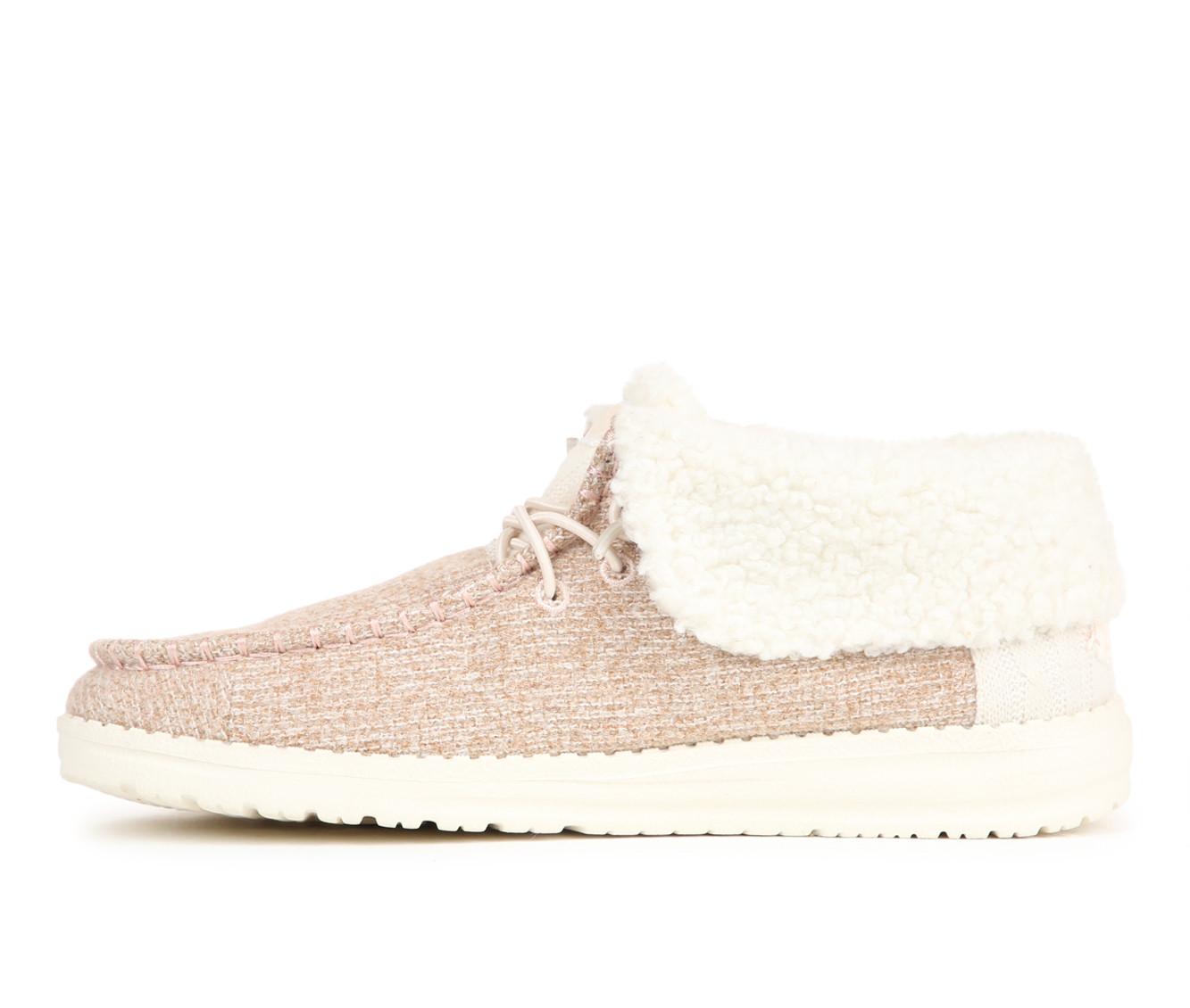 Women's HEYDUDE Wendy Fold Brush Cozy Booties