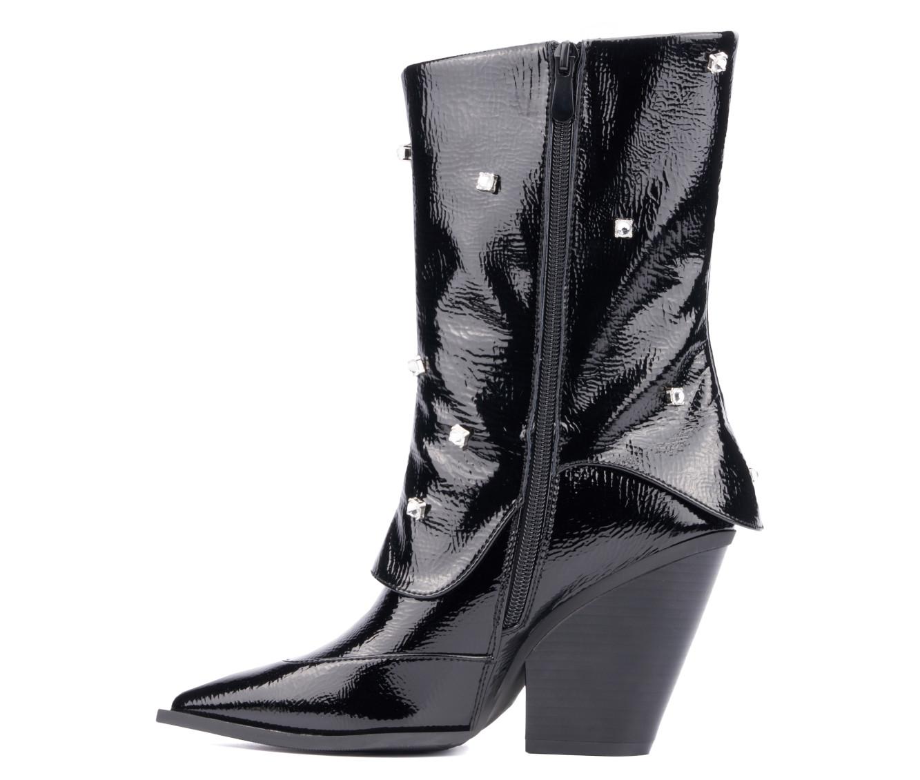 Women's Olivia Miller Bling Mid Calf Booties