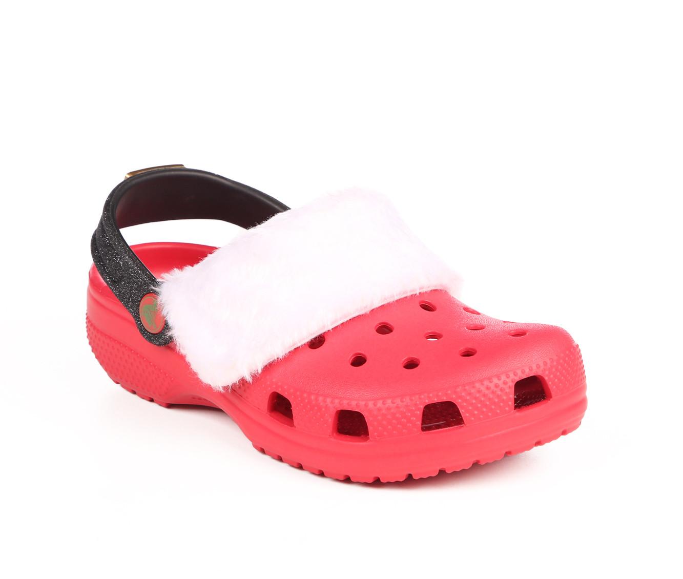 Kids' Crocs Toddler Classic Lined Santa Clogs