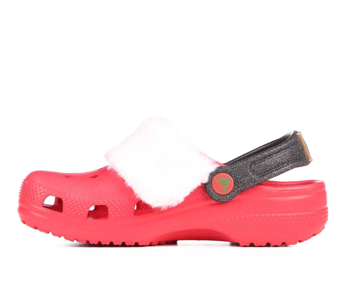 Kids' Crocs Toddler Classic Lined Santa Clogs