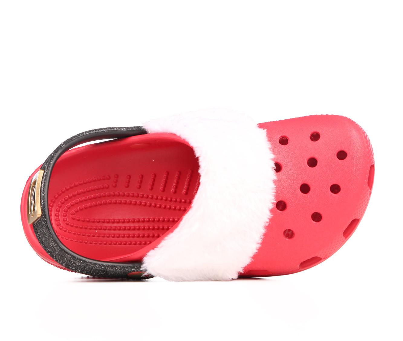 Kids' Crocs Toddler Classic Lined Santa Clogs