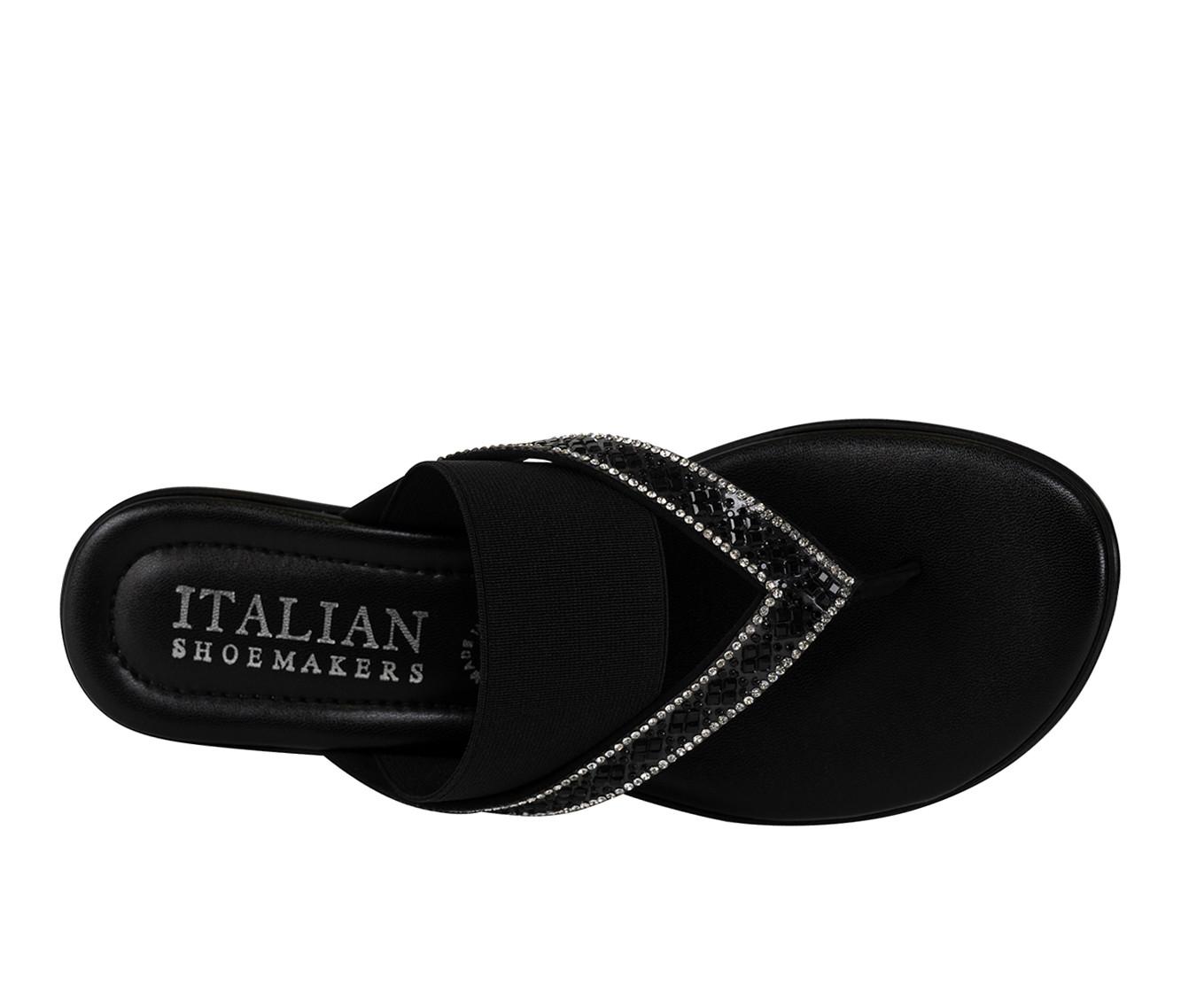 Women's Italian Shoemakers Deleiza Wedge Flip-Flops