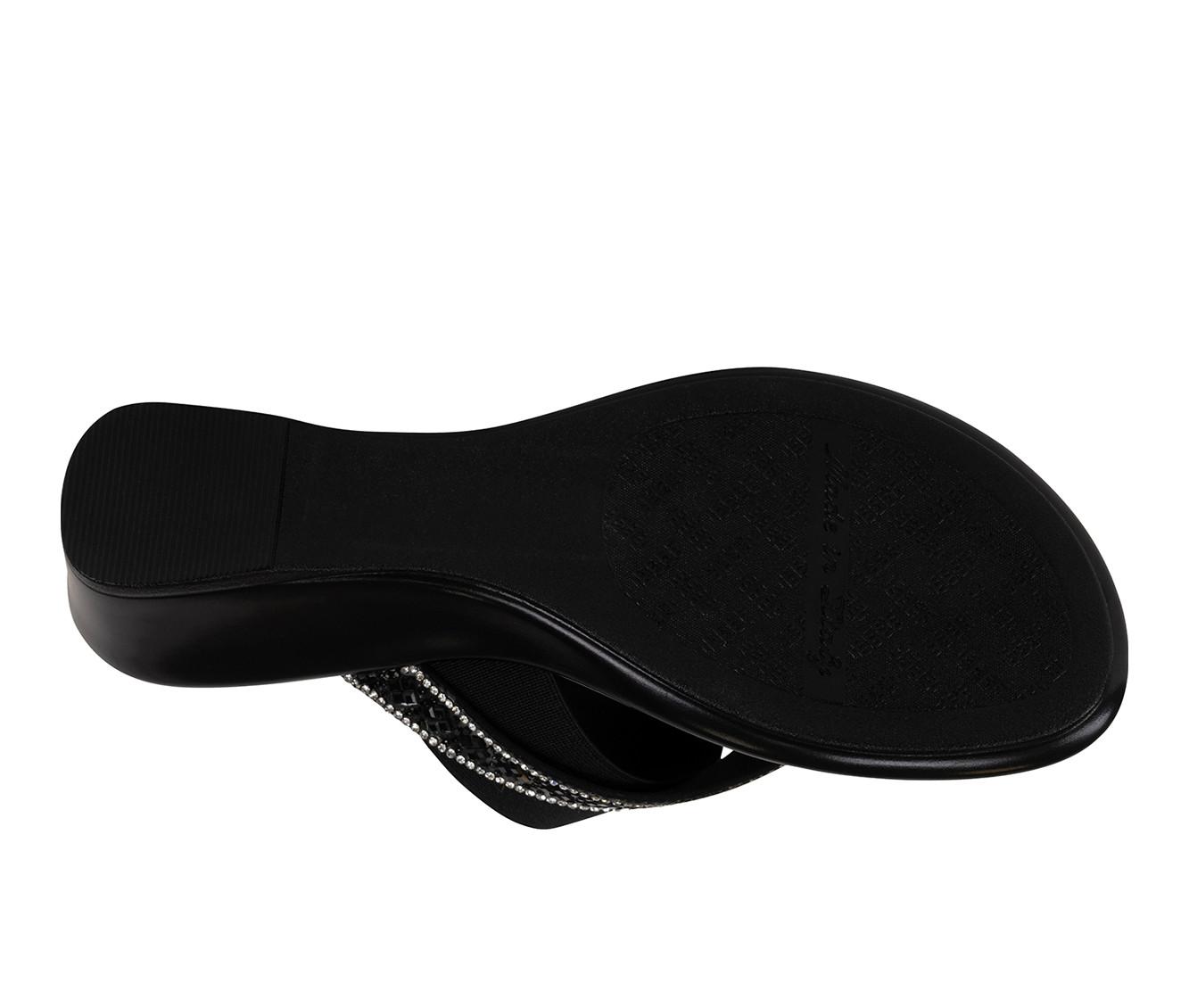 Women's Italian Shoemakers Deleiza Wedge Flip-Flops