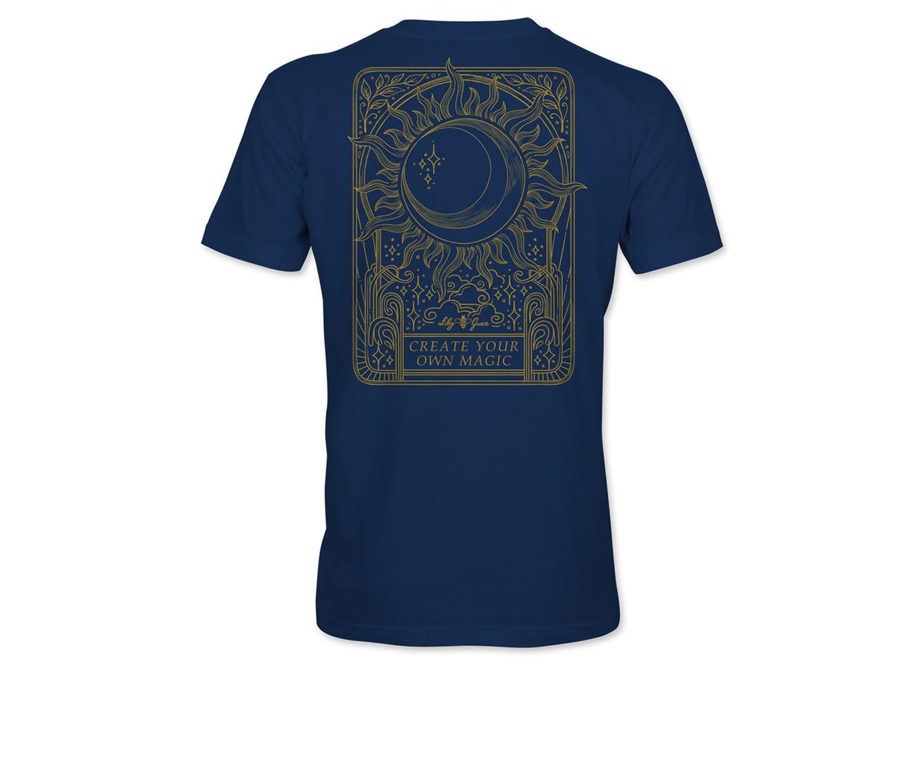 Lily Grace Moon Sun Magic Short Sleeve Shirt
