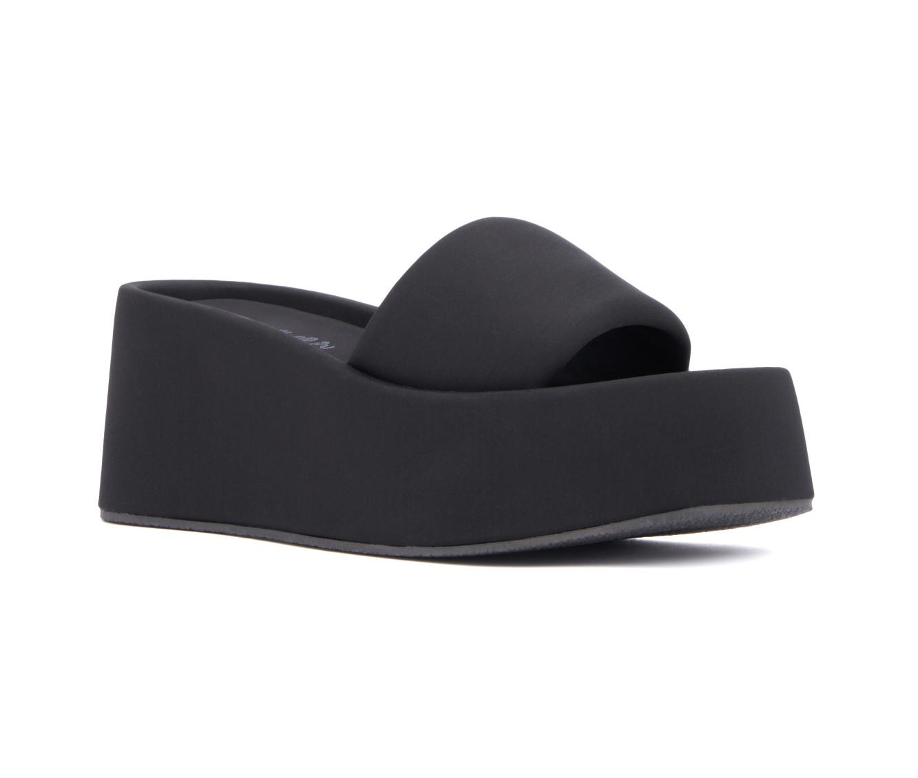 Women's Olivia Miller Uproar Platform Wedge Sandals