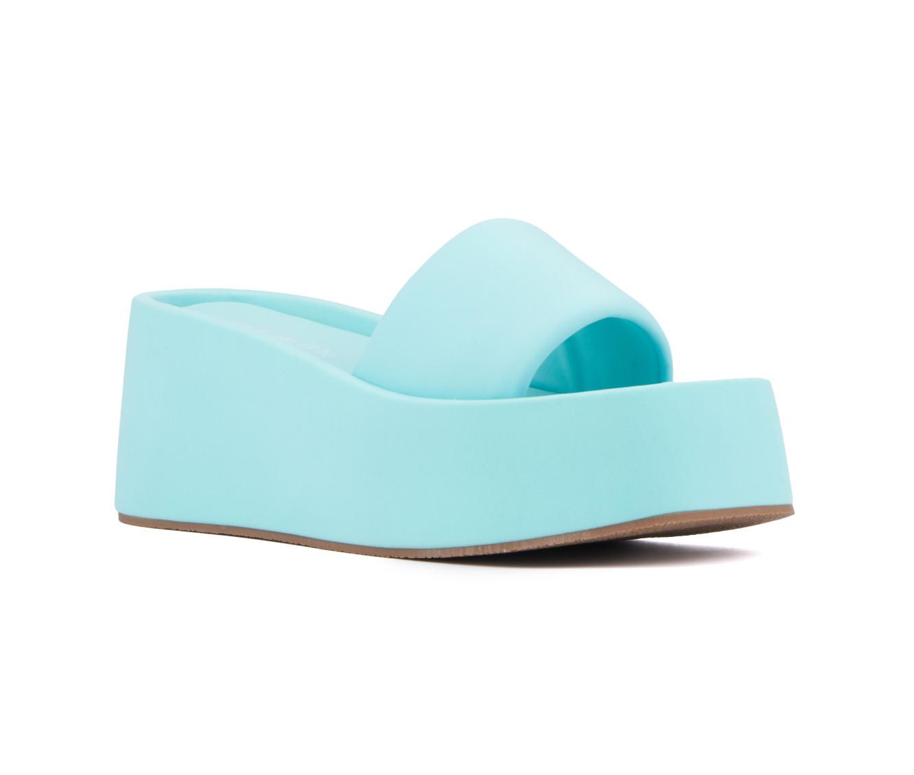 Women's Olivia Miller Uproar Platform Wedge Sandals