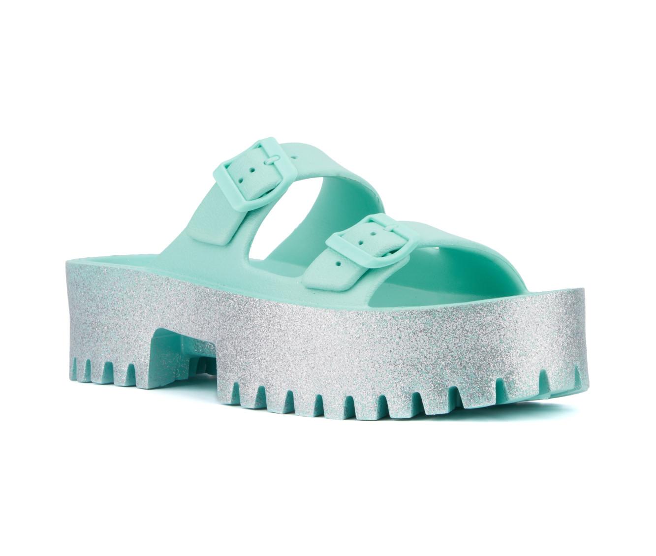 Women's Olivia Miller Sparkles Platform Sandals