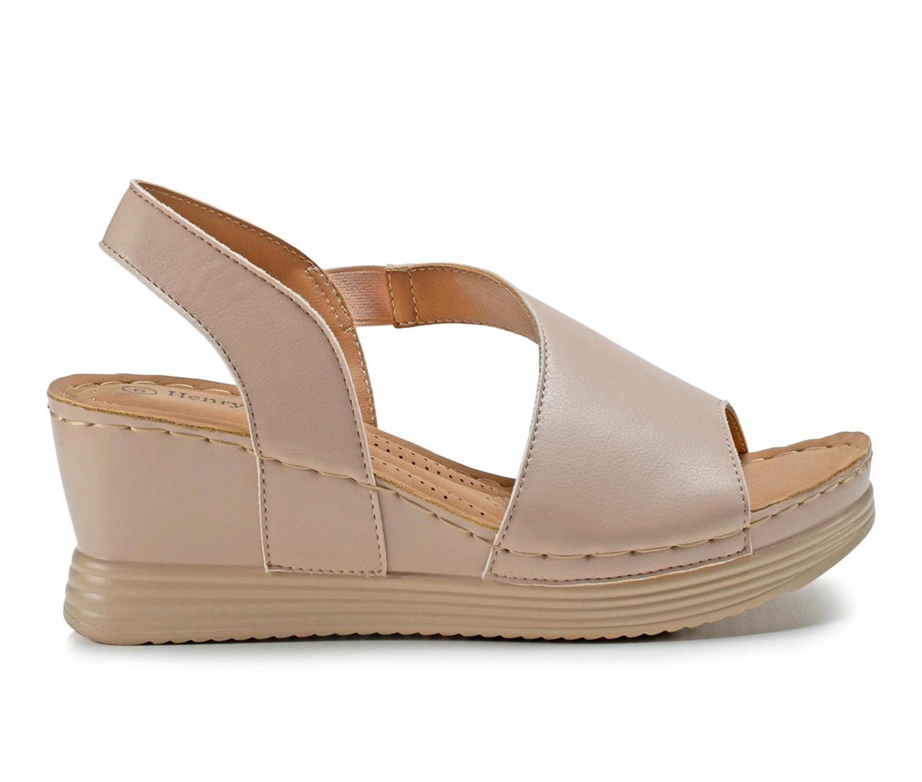 Women's Henry Ferrara Comfort-70 Wedge Sandals | Shoe Carnival