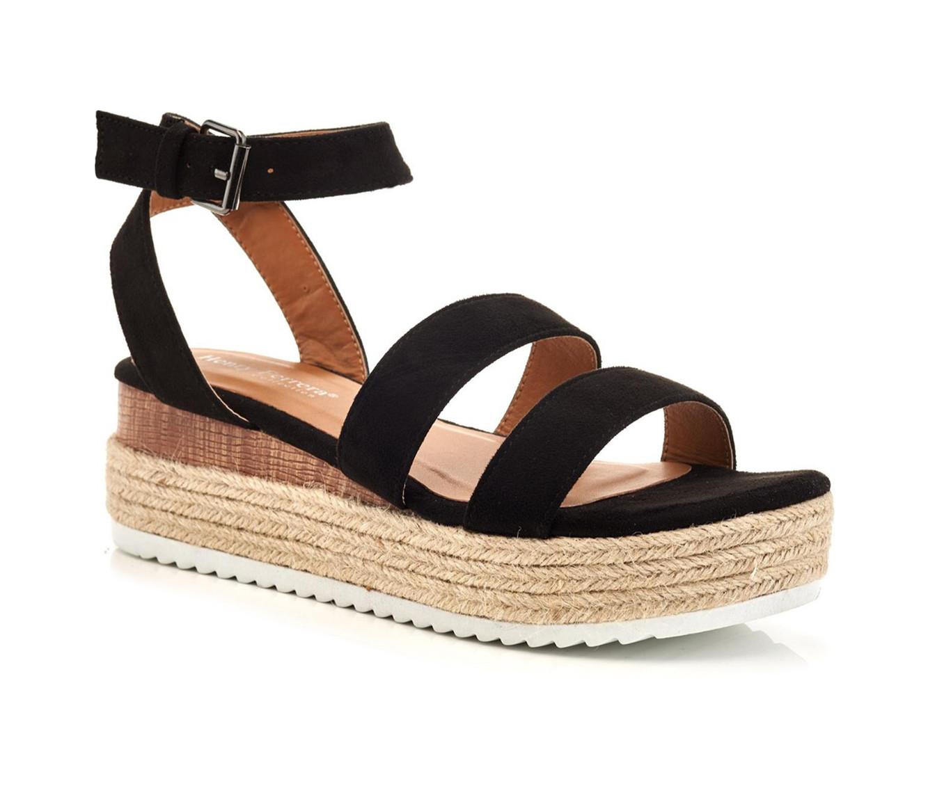 Women's Henry Ferrara Elda-100 Platform Wedge Sandals