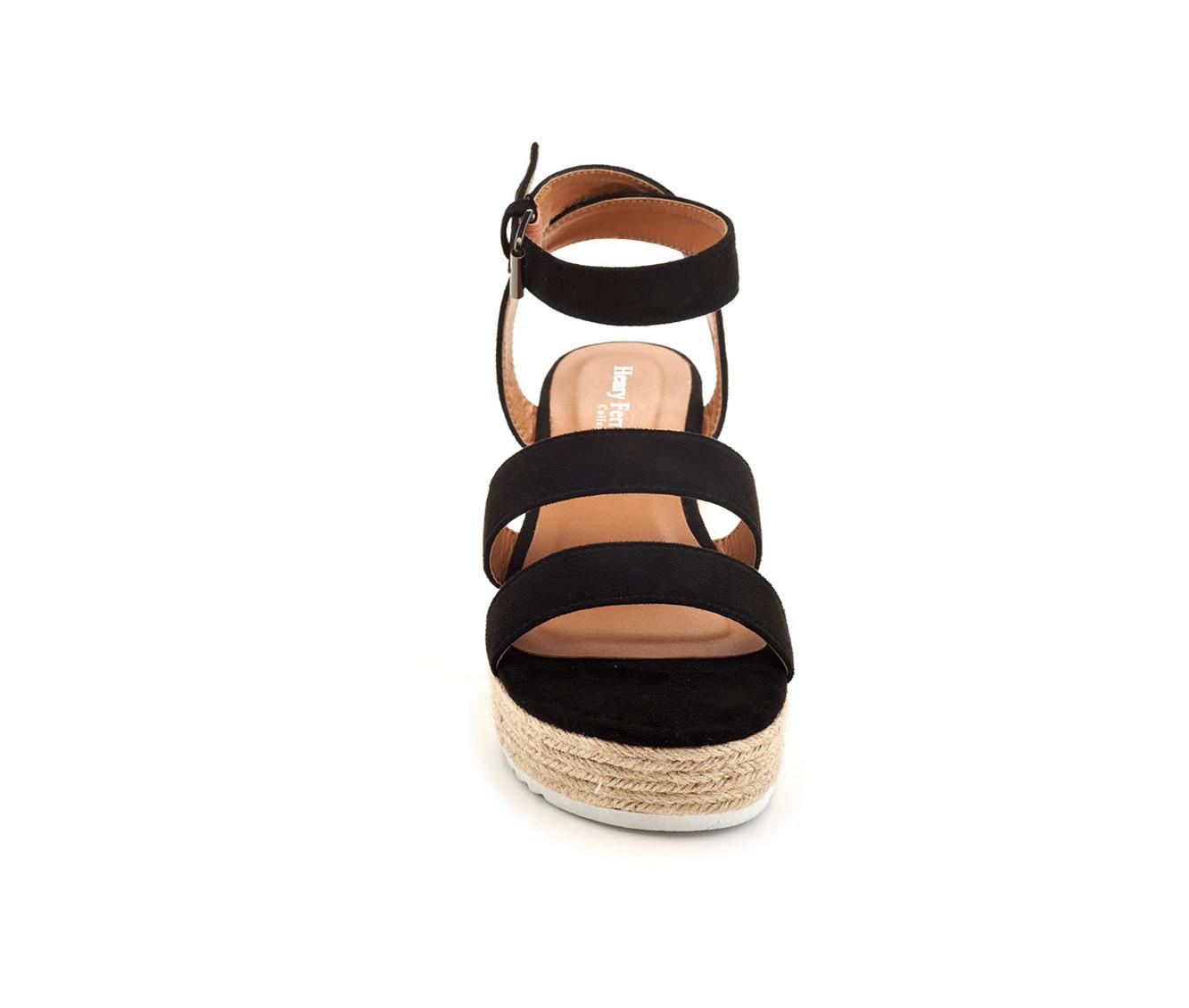 Women's Henry Ferrara Elda-100 Platform Wedge Sandals