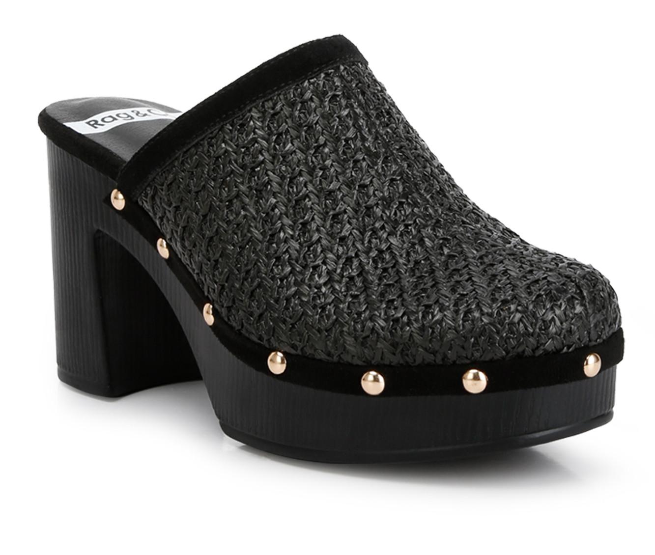 Women's Rag & Co Jeydena Heeled Clogs