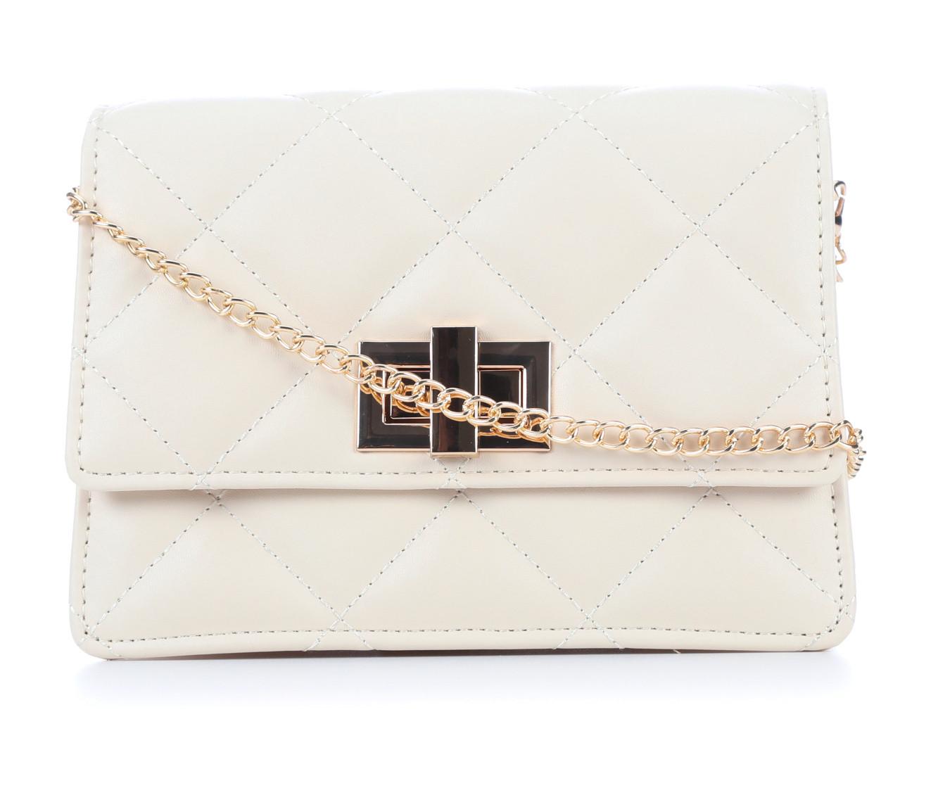 Olivia Miller Quilt Metal Latch Crossbody Handbag