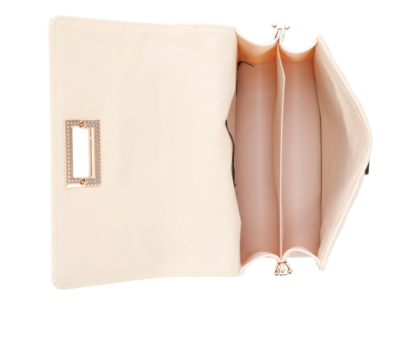 Olivia Miller Quilt Metal Latch Crossbody Handbag