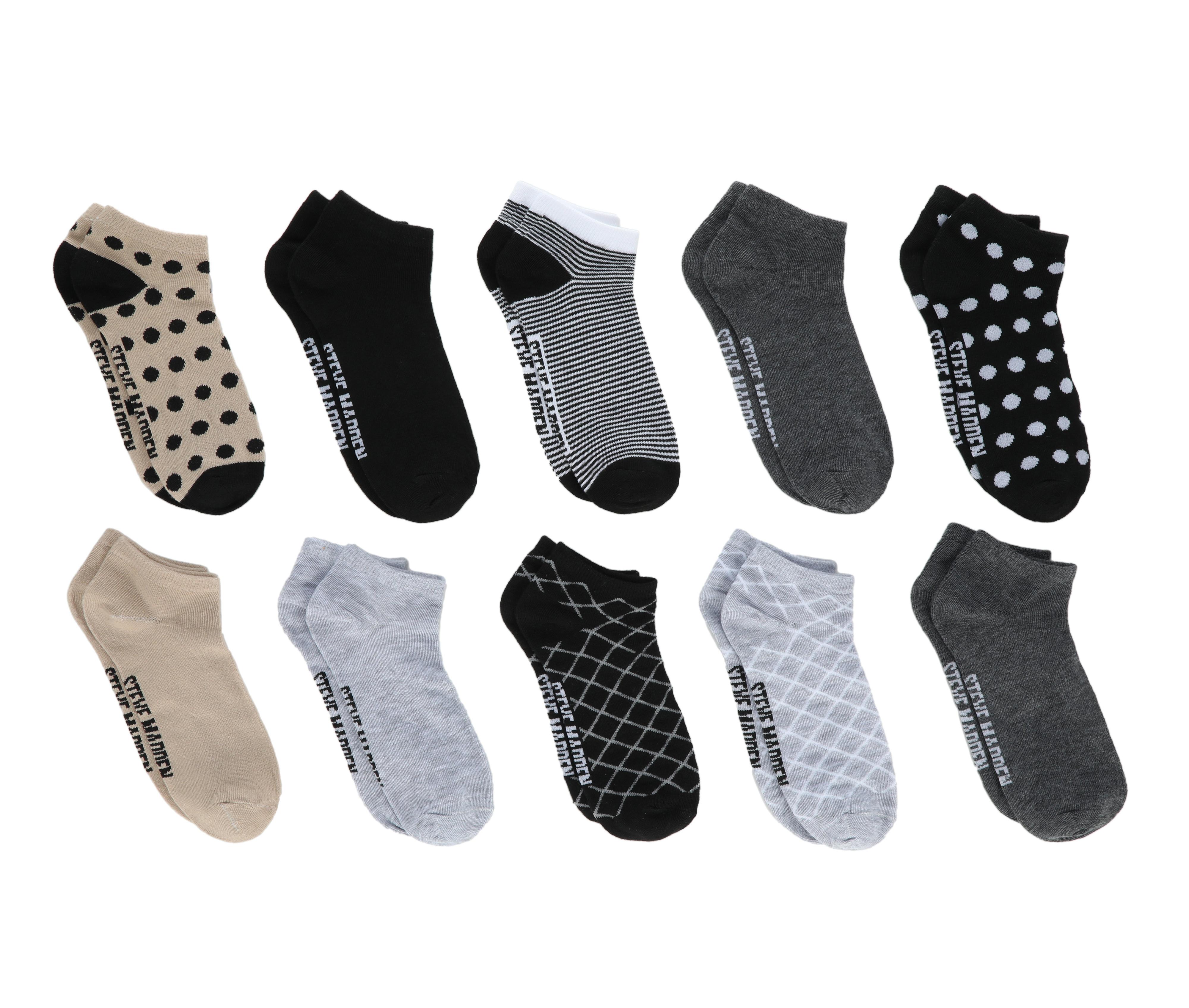 Steve Madden 10 Pack Low Cut Dot Socks