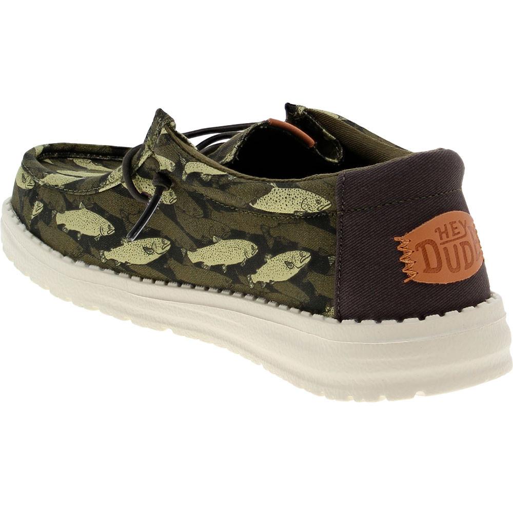 HEYDUDE Wally Fish Camo Youth Dress Shoes