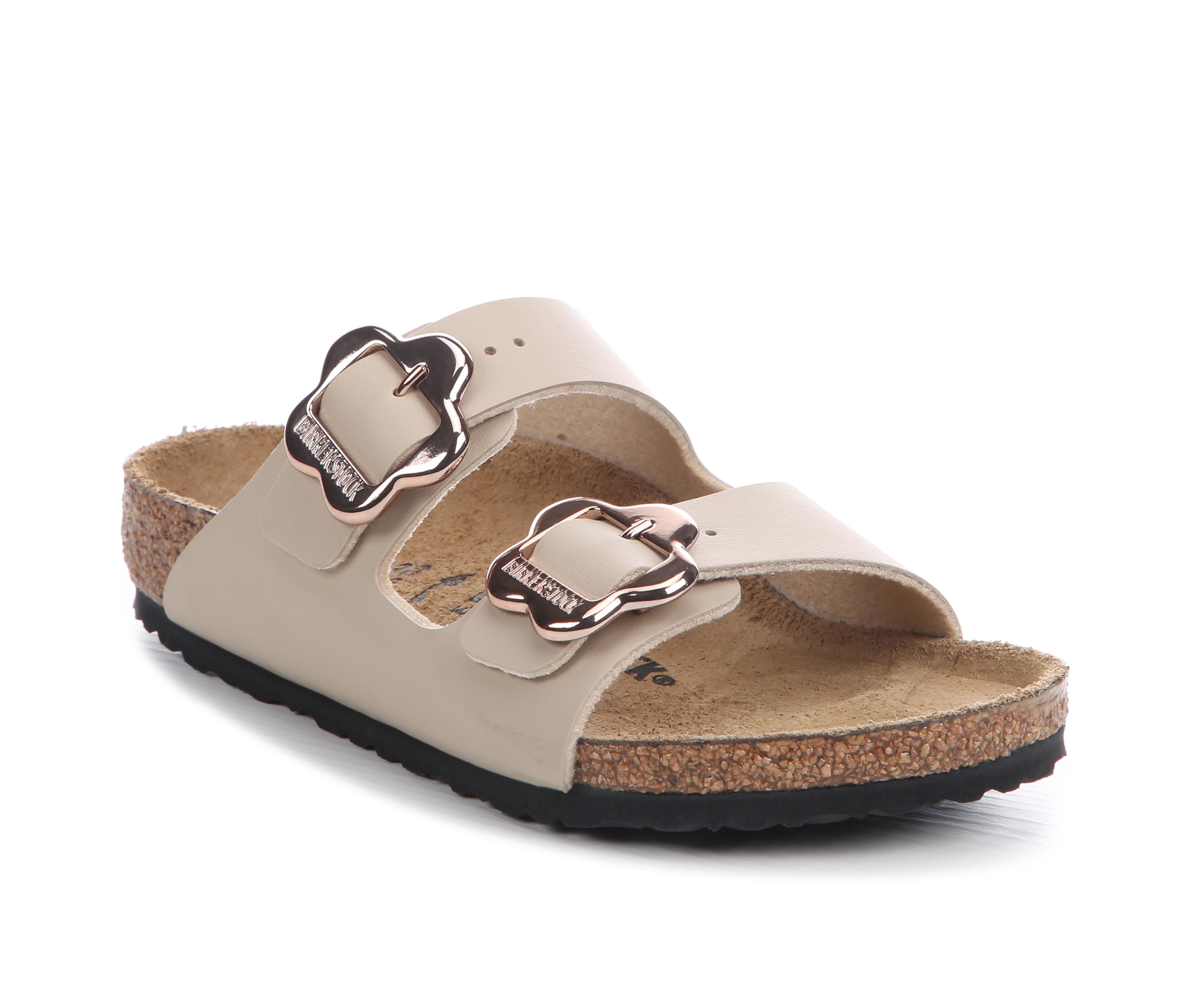 Girls' Birkenstock Little Kid Arizona Flower Buckle Footbed Sandals