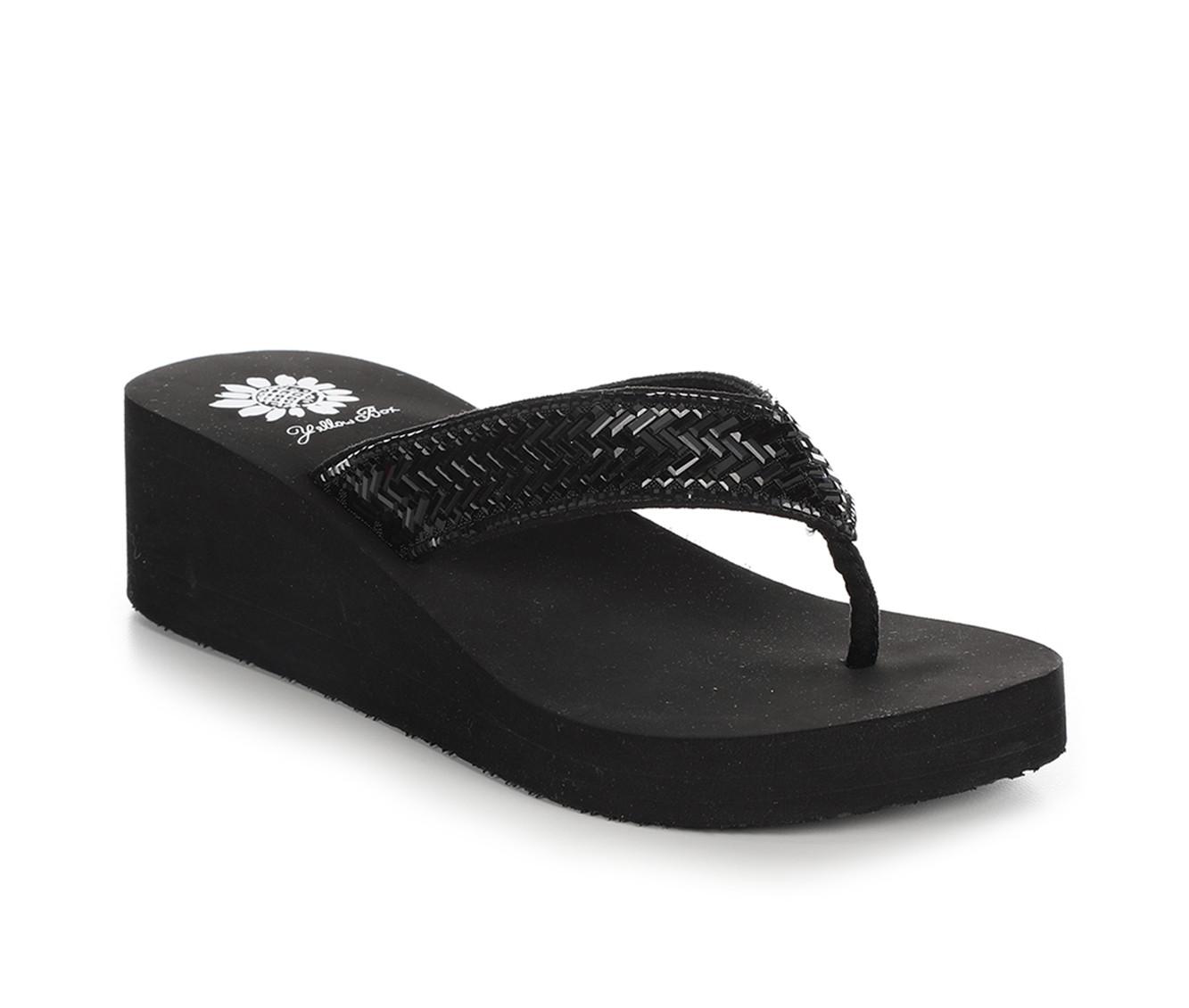 Women's Yellow Box Hestia Wedge Flip-Flops