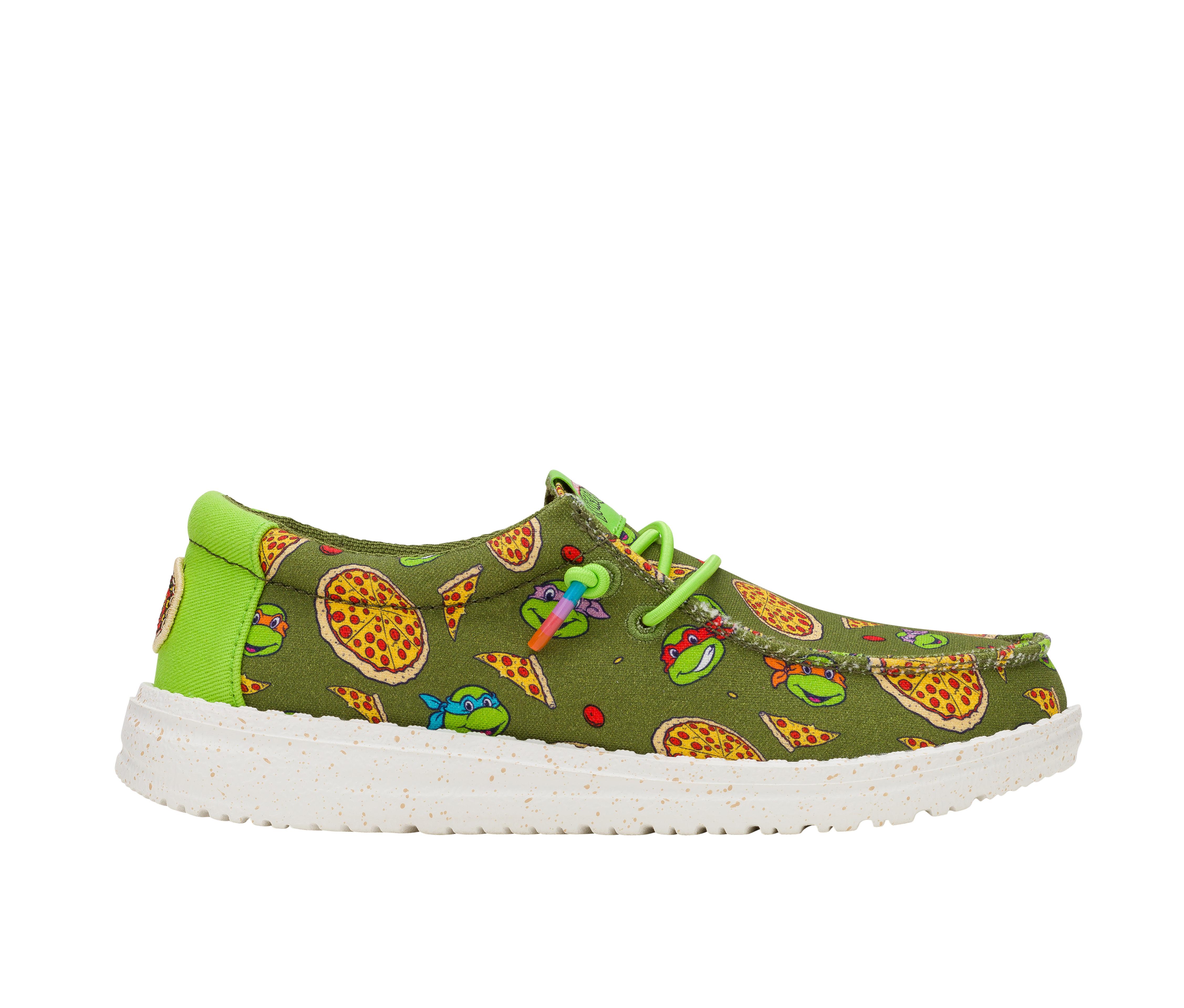 Boys' HEYDUDE Little Kid & Big Kid Wally Y TMNT Casual Shoes