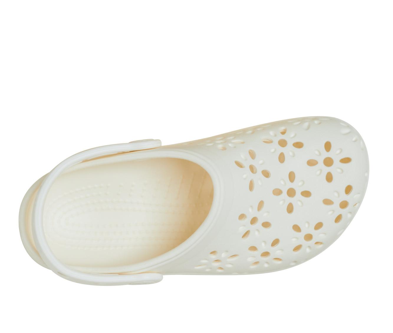 Women's Crocs Classic Floral Cutout Clogs