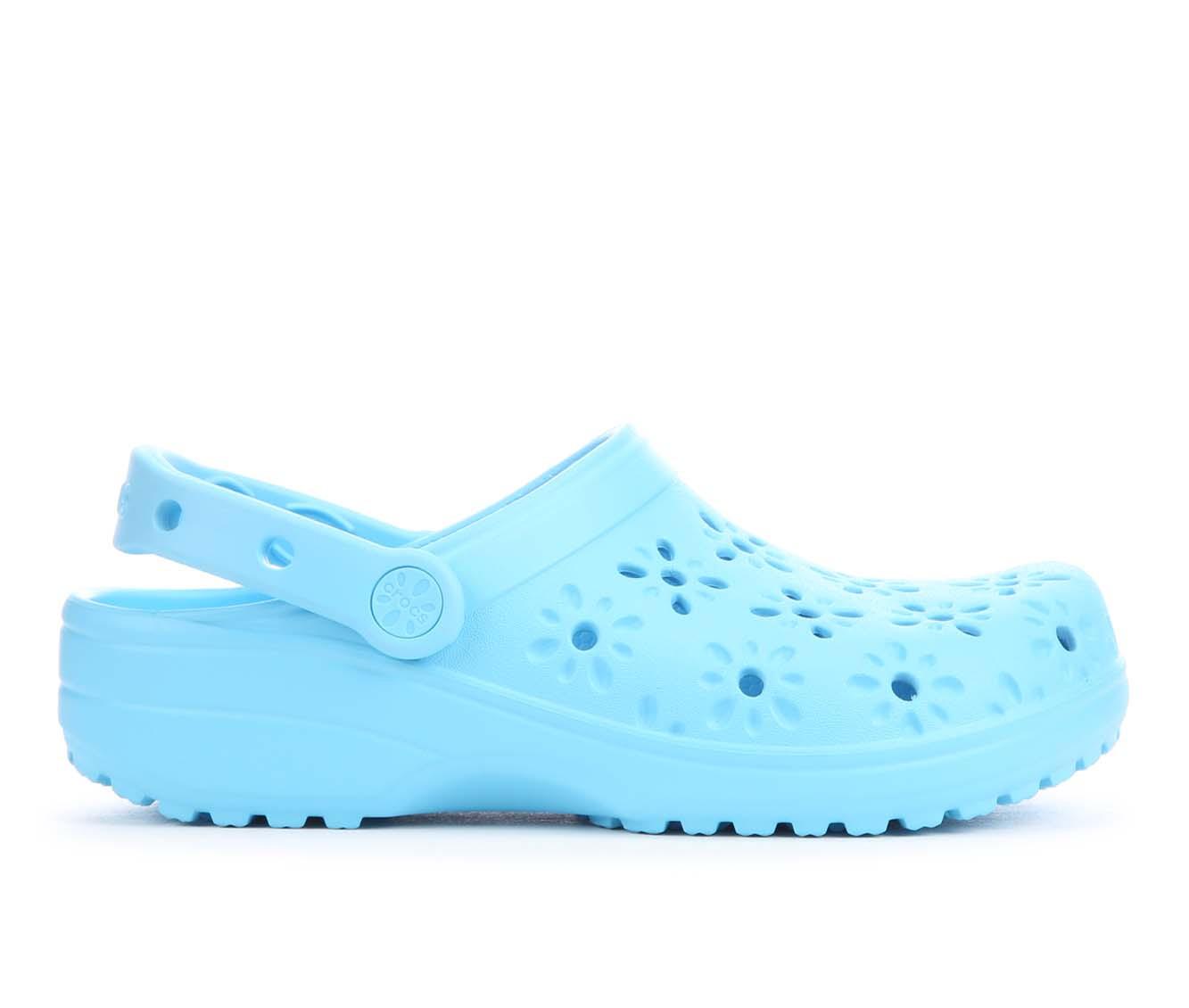 Women's Crocs Classic Floral Cutout Clogs