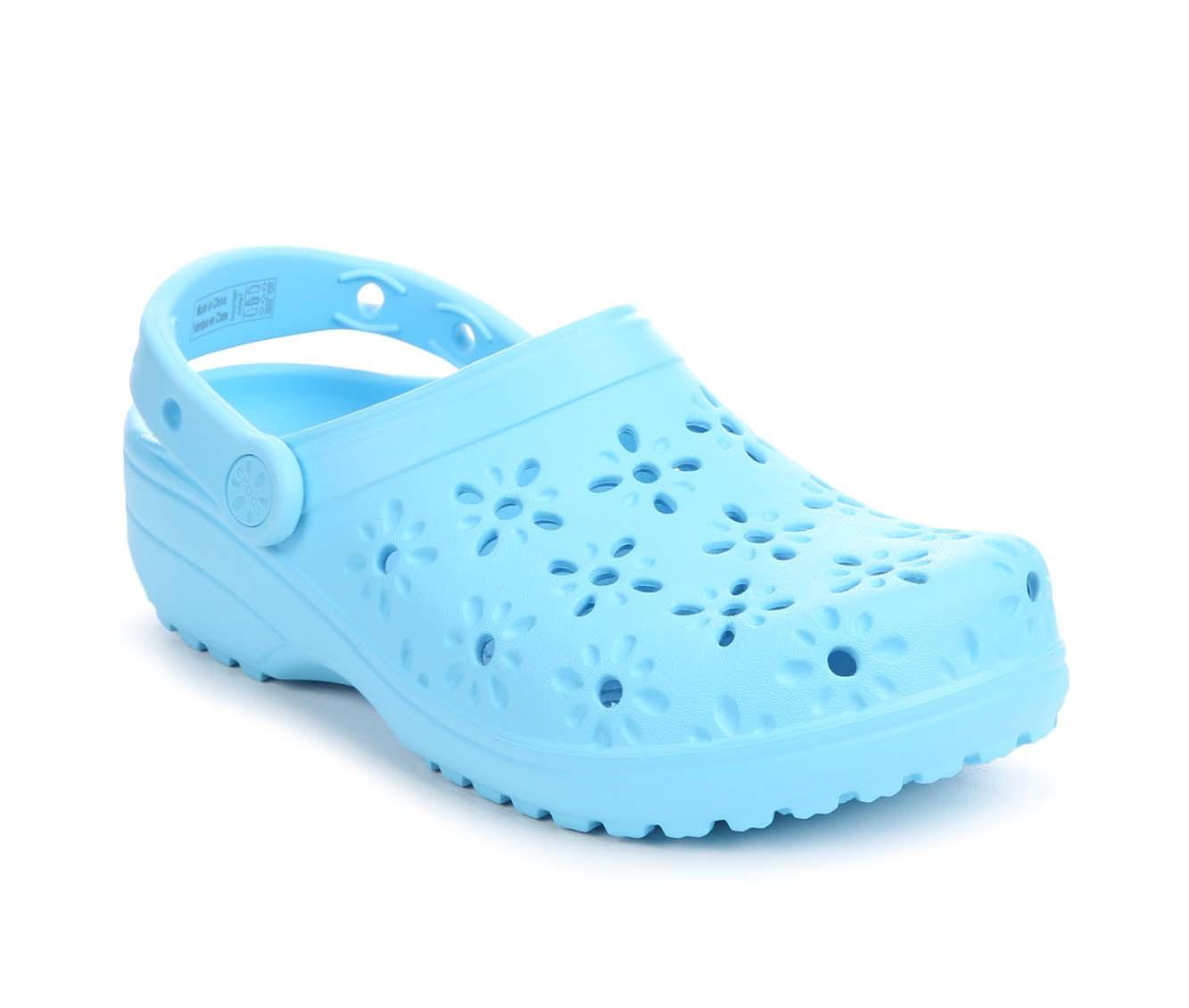Women's Crocs Classic Floral Cutout Clogs