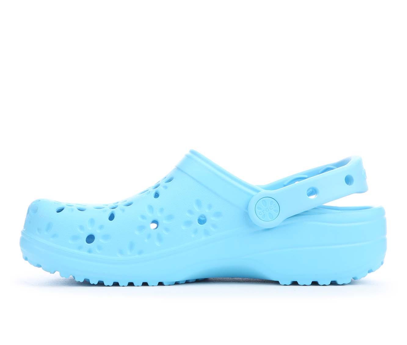 Women's Crocs Classic Floral Cutout Clogs
