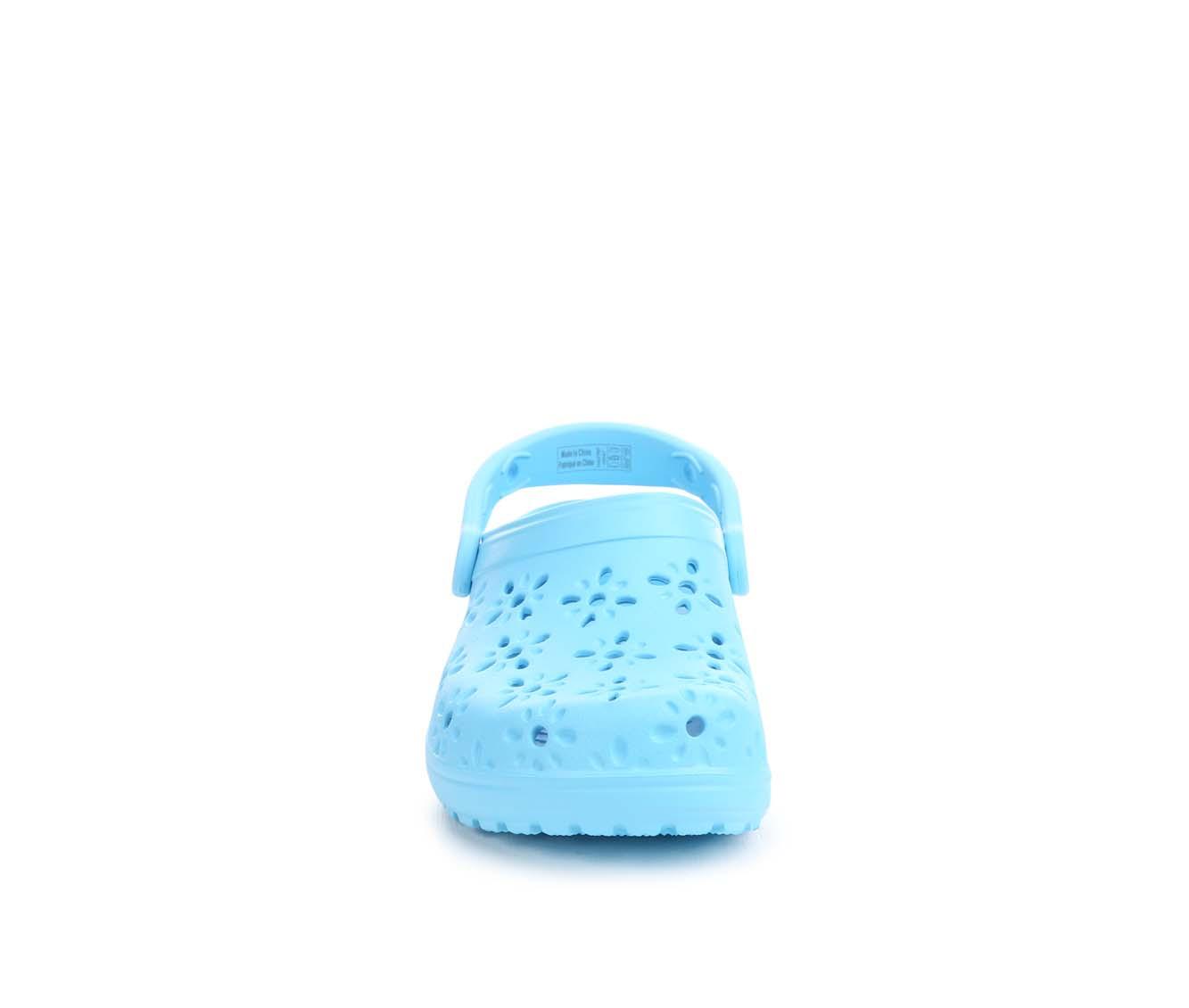 Women's Crocs Classic Floral Cutout Clogs