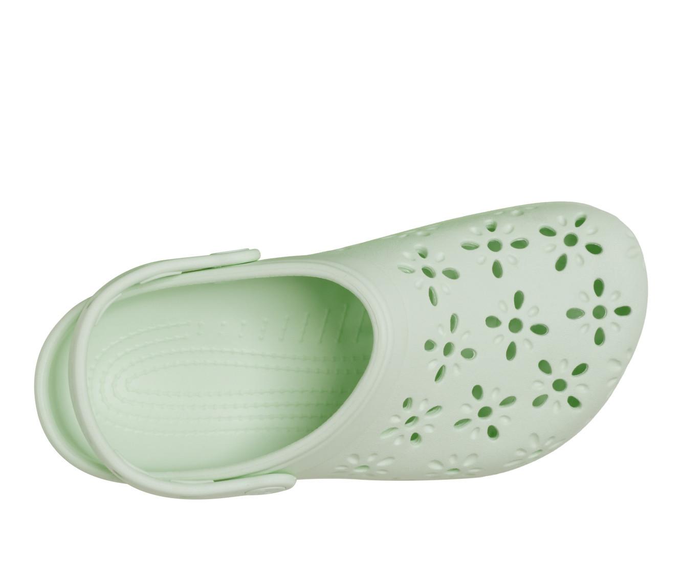 Women's Crocs Classic Floral Cutout Clogs