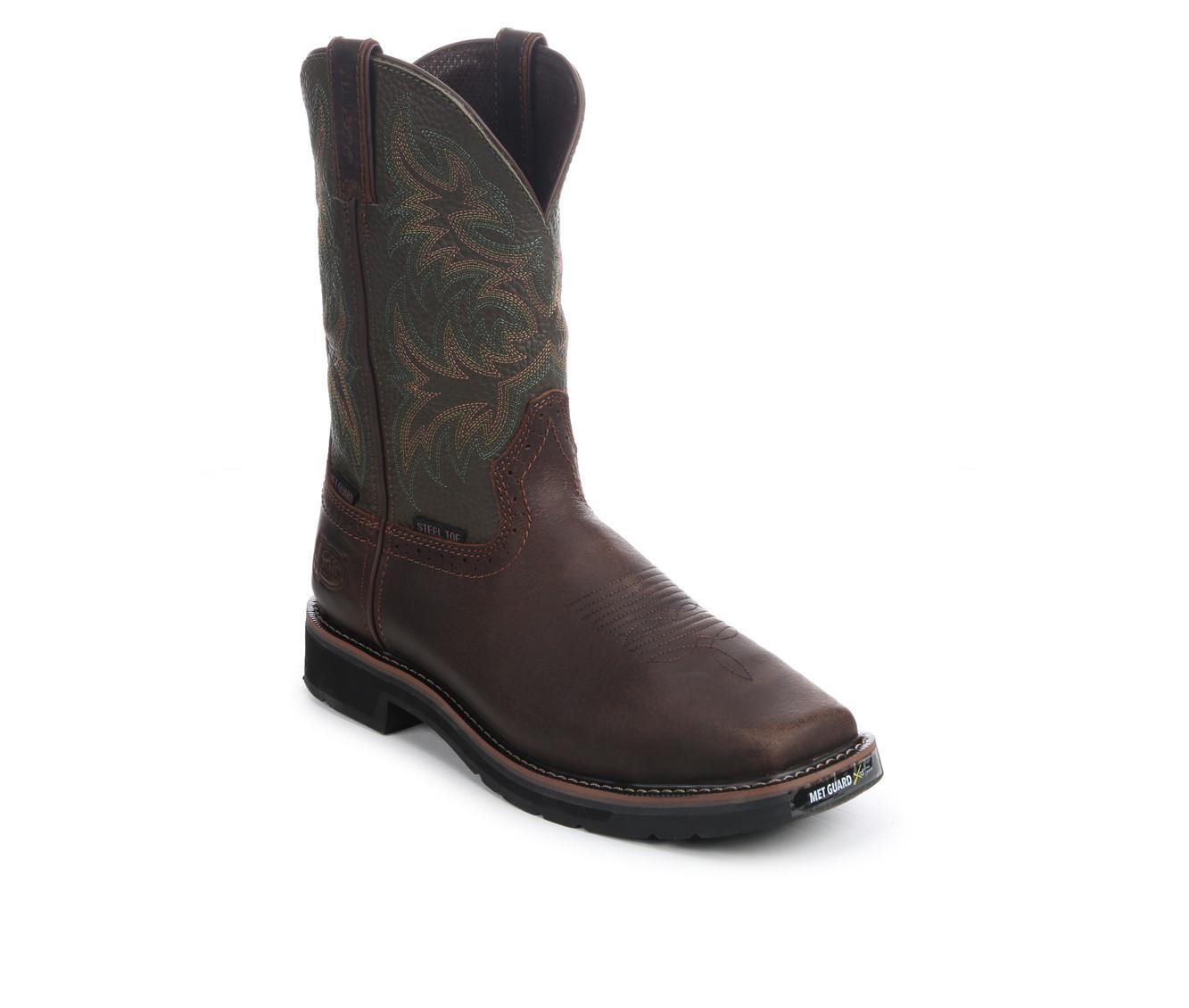 Men's Justin Boots Keavan ST Square Met Cowboy Boots