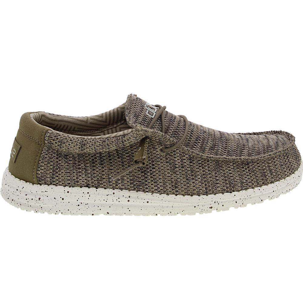 HEYDUDE Wally Sox Brown Casual Shoes