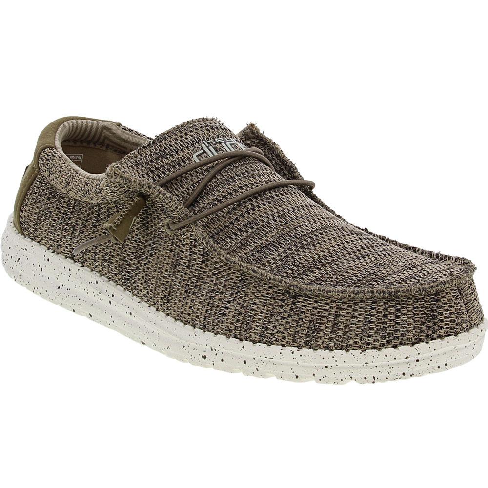 HEYDUDE Wally Sox Brown Casual Shoes