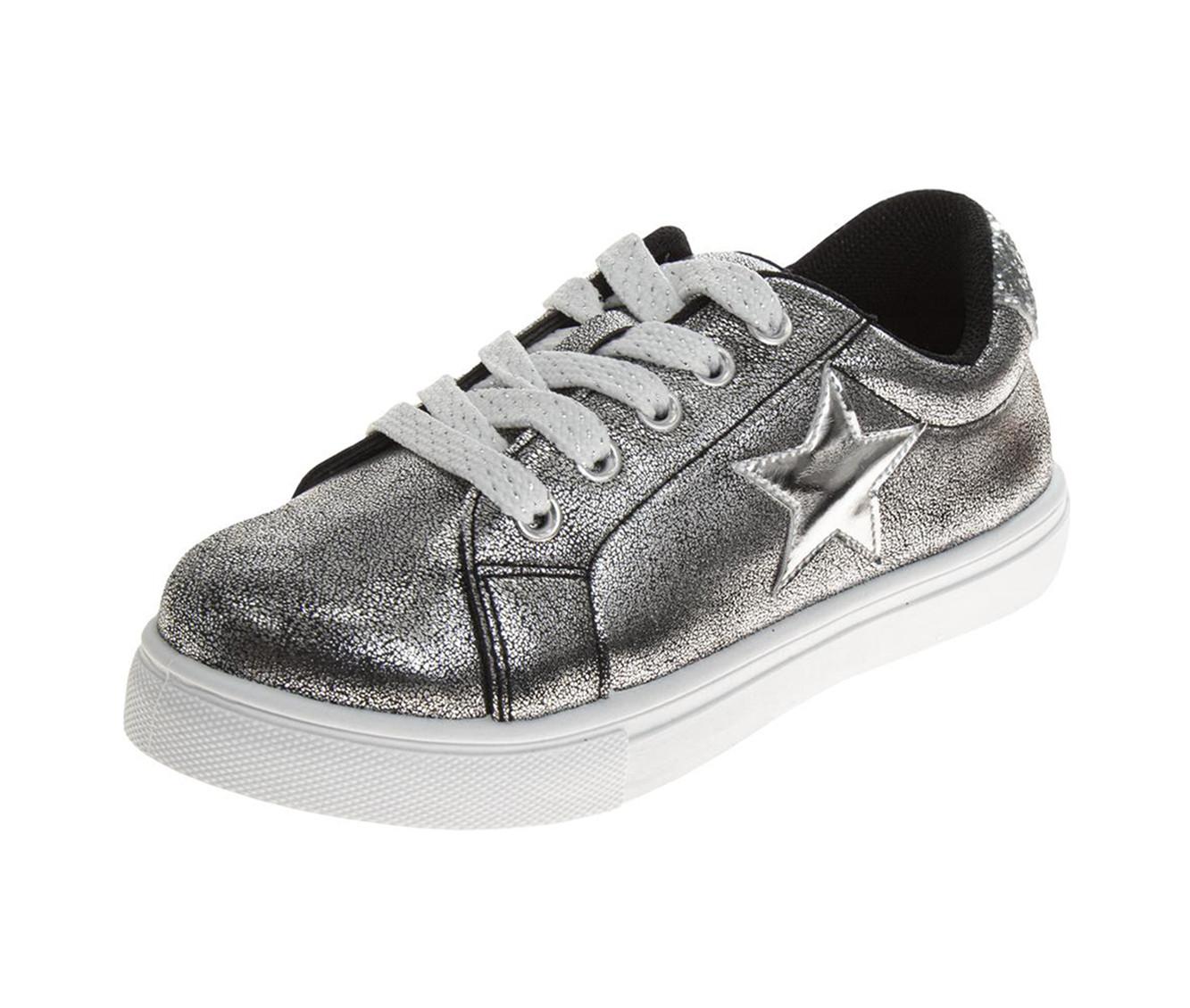 Girls' Kensie Girl Little& Big Kid Metallic Star Lace Up Sneakers