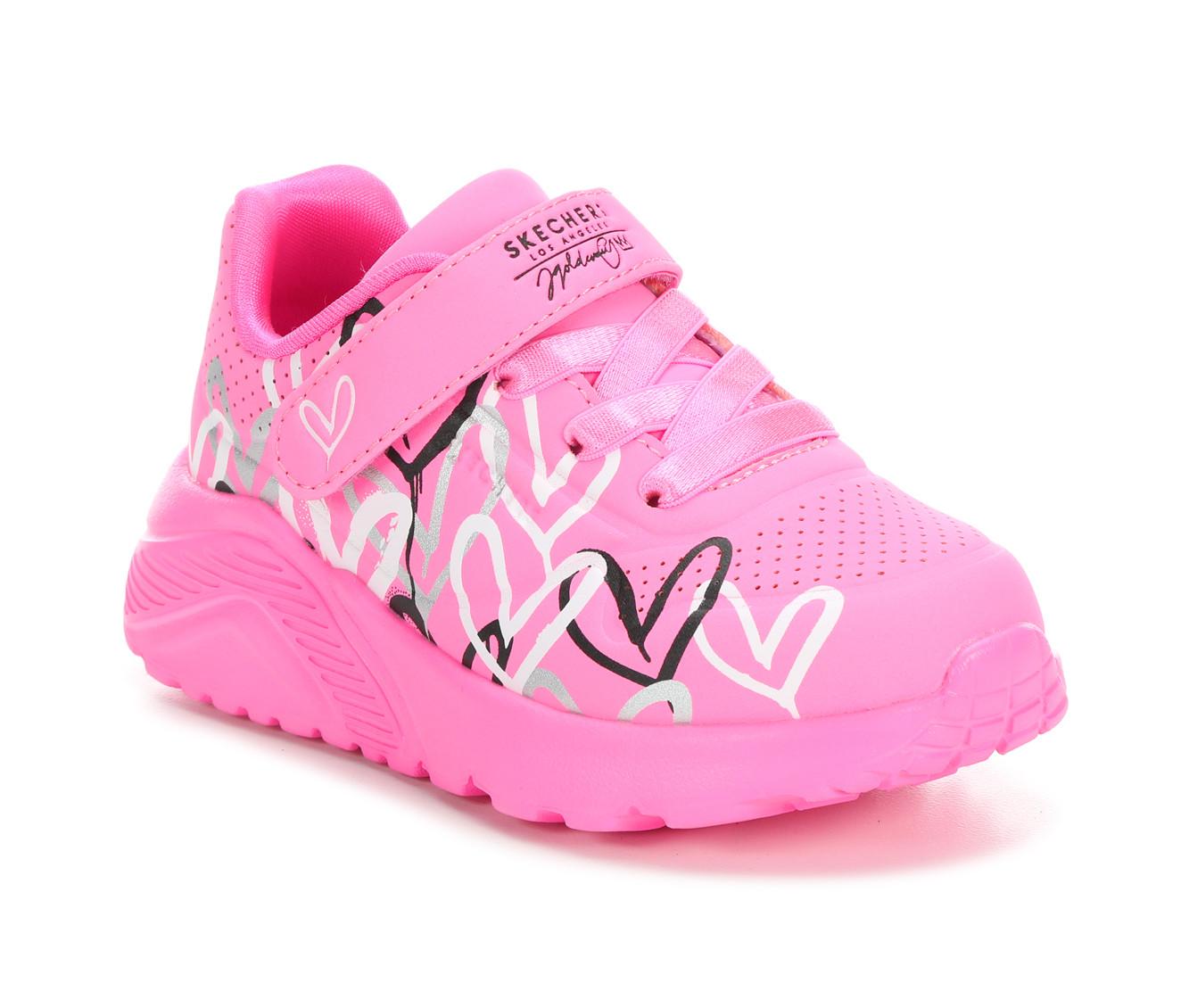 Girls' Skechers Street Toddler Uno Lite Heart Sneakers