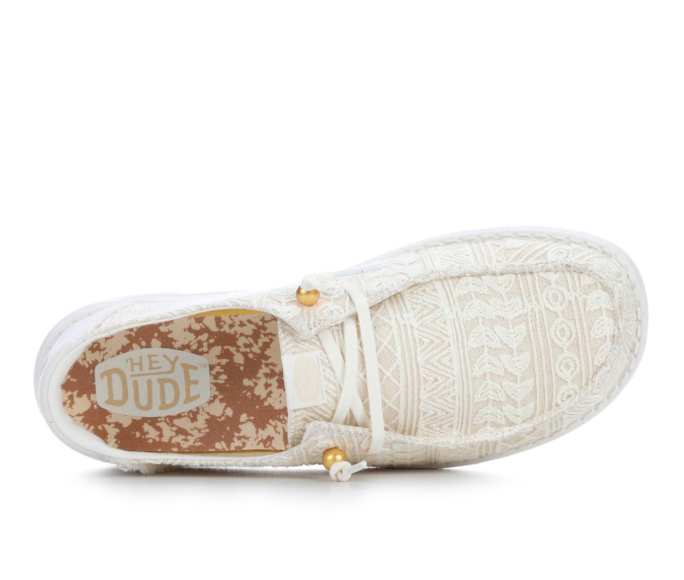 Women's HEYDUDE Wendy Crochet Lace Casual Shoes