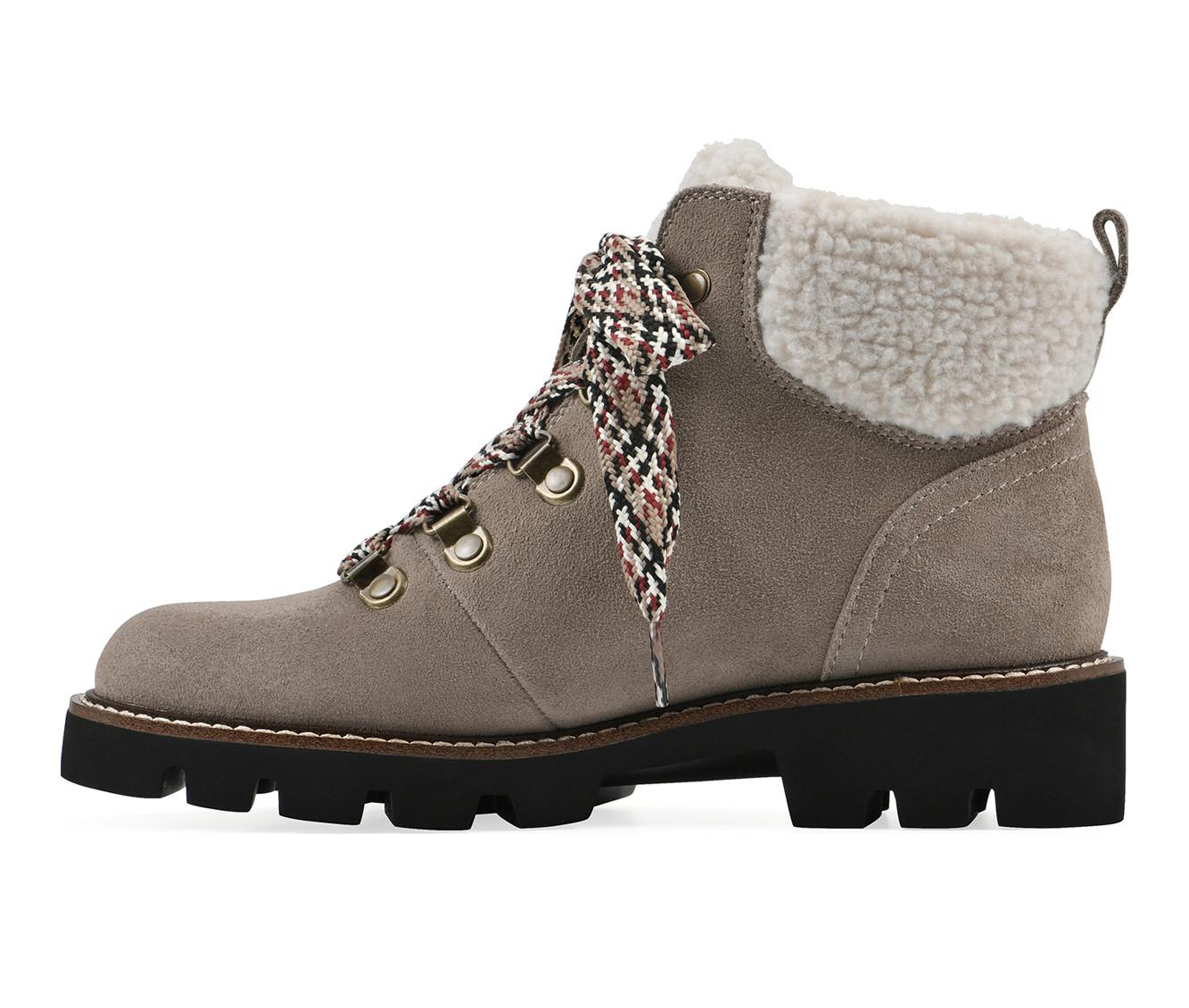 Women's White Mountain Gloving Lace Up Winter Booties