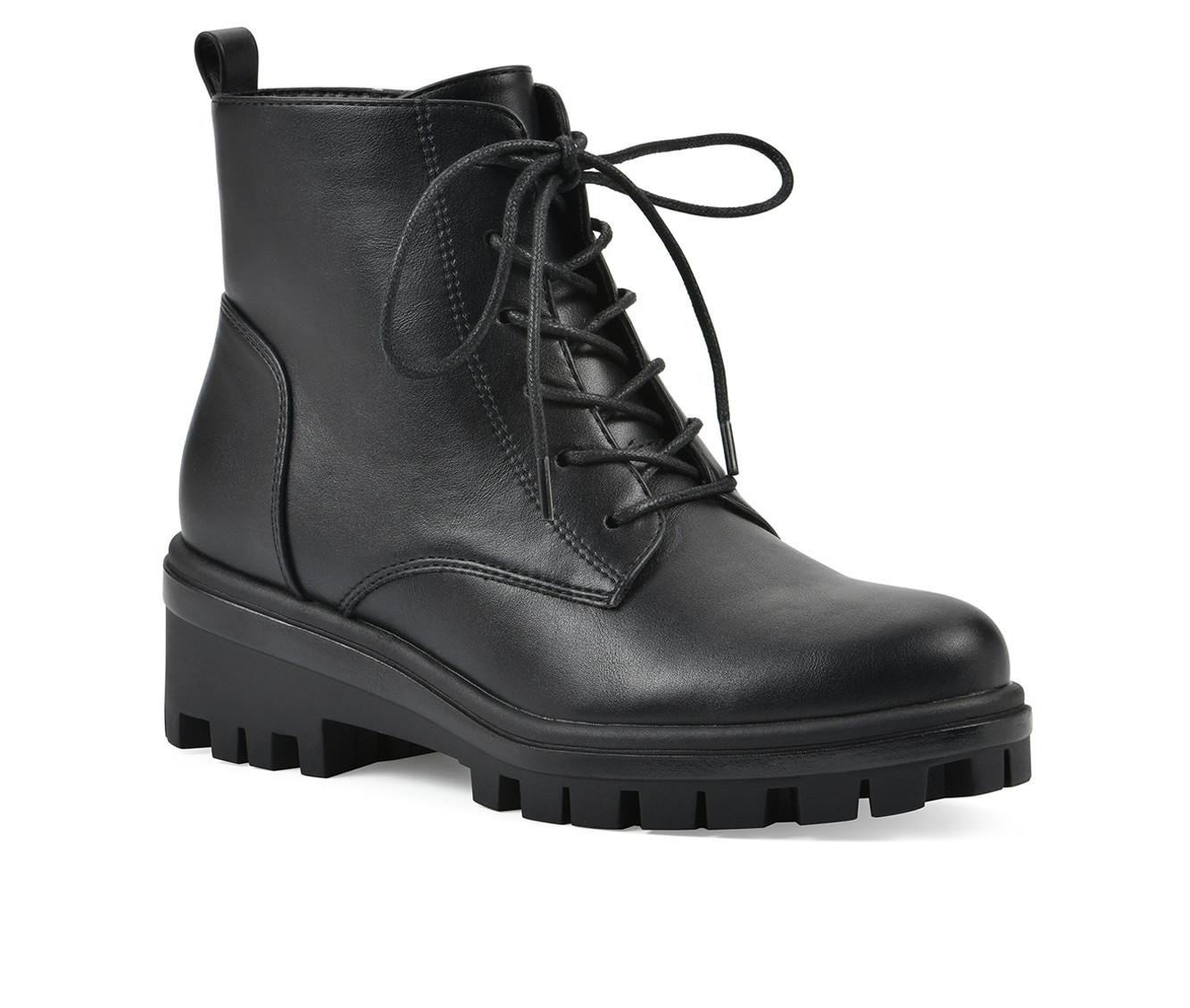 Women's White Mountain Tappy Combat Boots