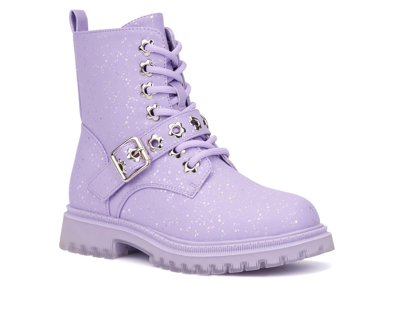 Girls' Olivia Miller Girl Little & Big Kid Star Bright Combat Boots