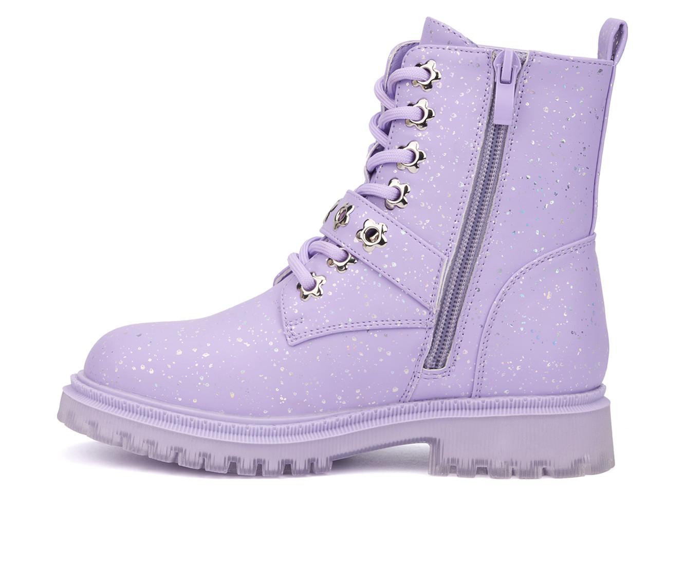 Girls' Olivia Miller Girl Little & Big Kid Star Bright Combat Boots
