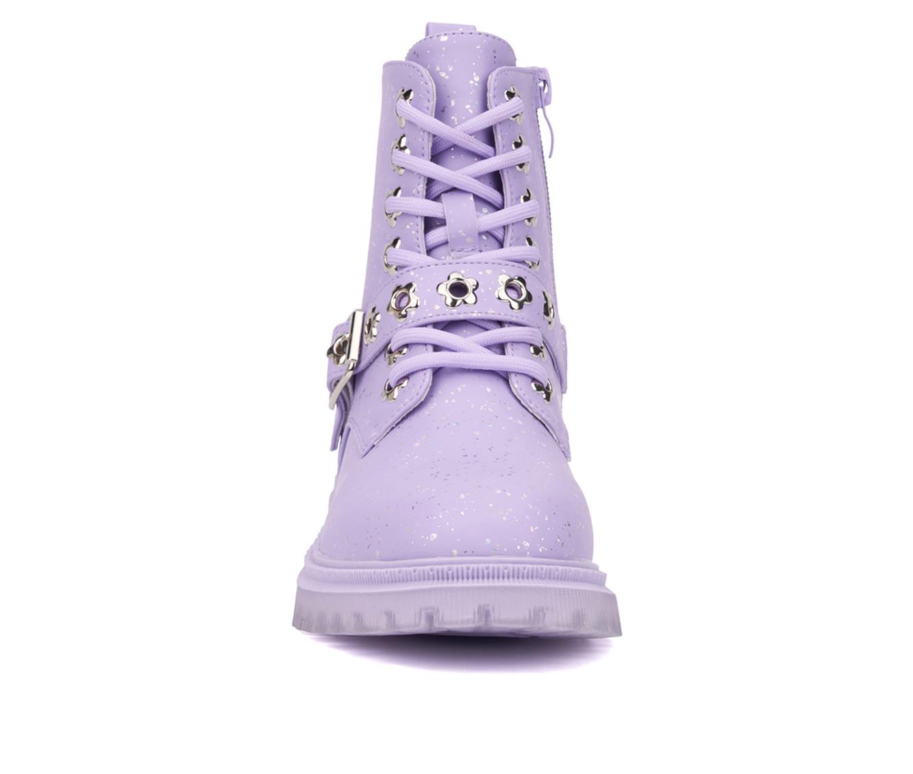 Girls' Olivia Miller Girl Little & Big Kid Star Bright Combat Boots