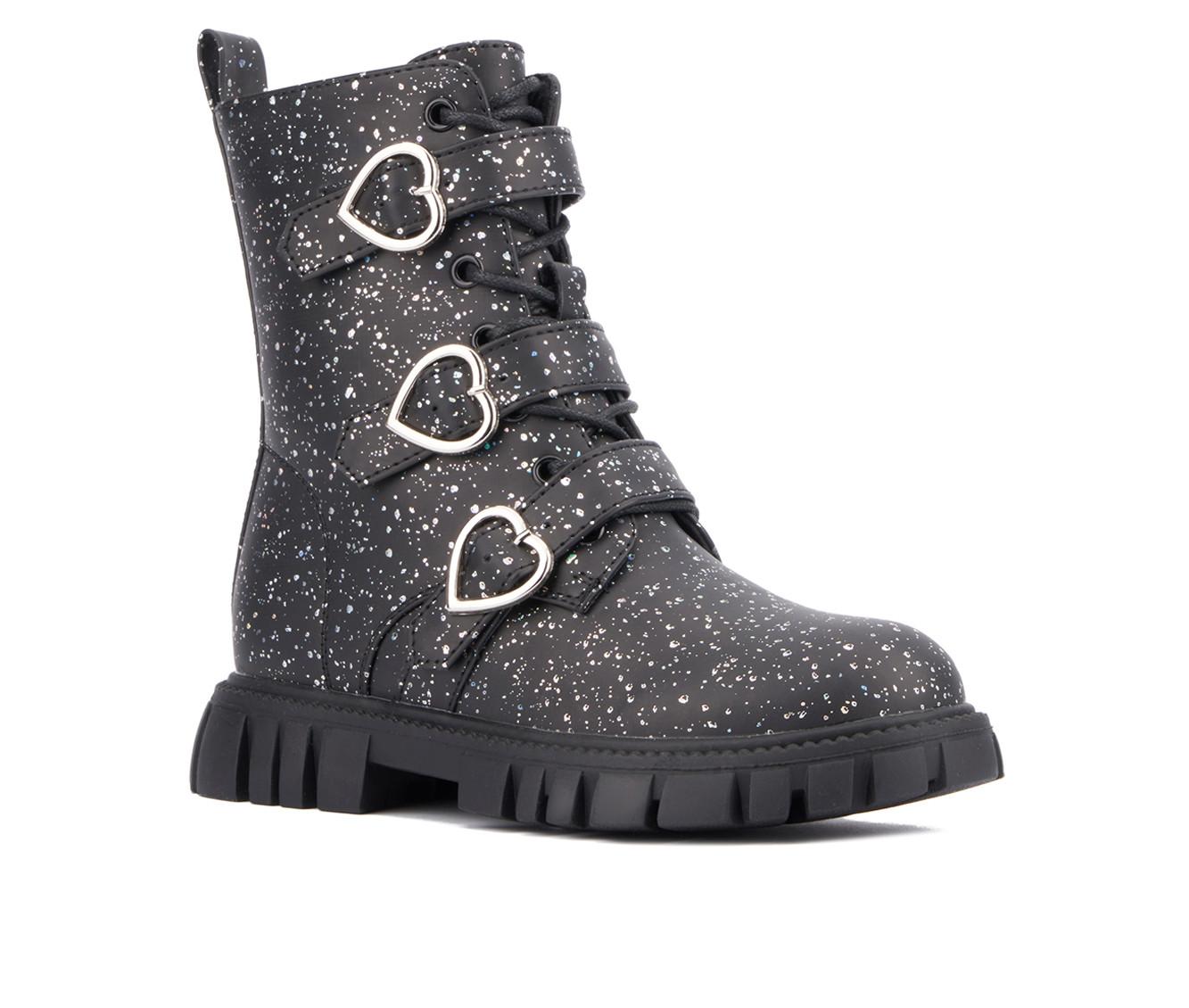 Girls Olivia Miller Girl Little Big Kid Love Me Combat Boots Shoe Station